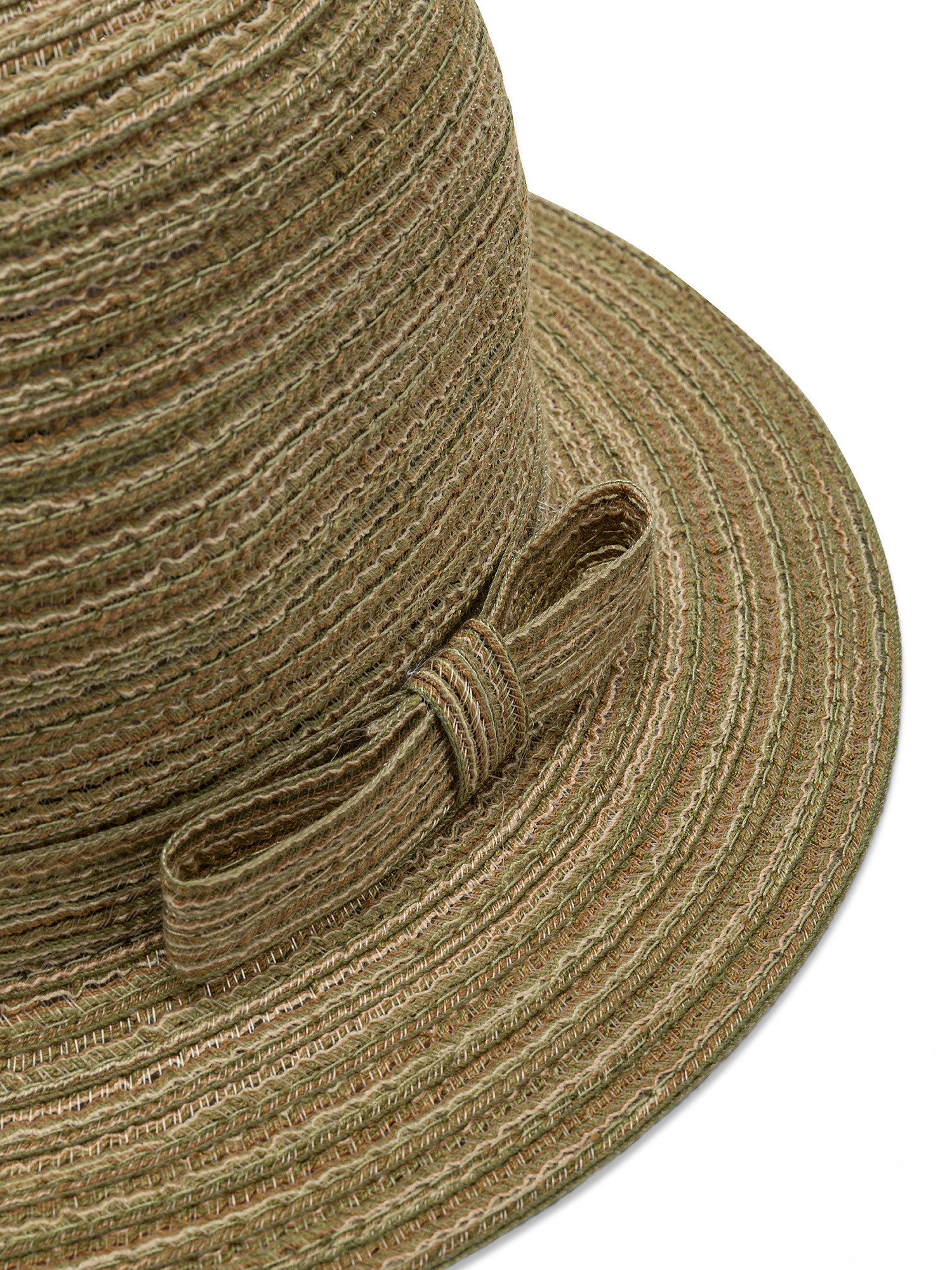 Multi-line knit hat, Green, large image number 1
