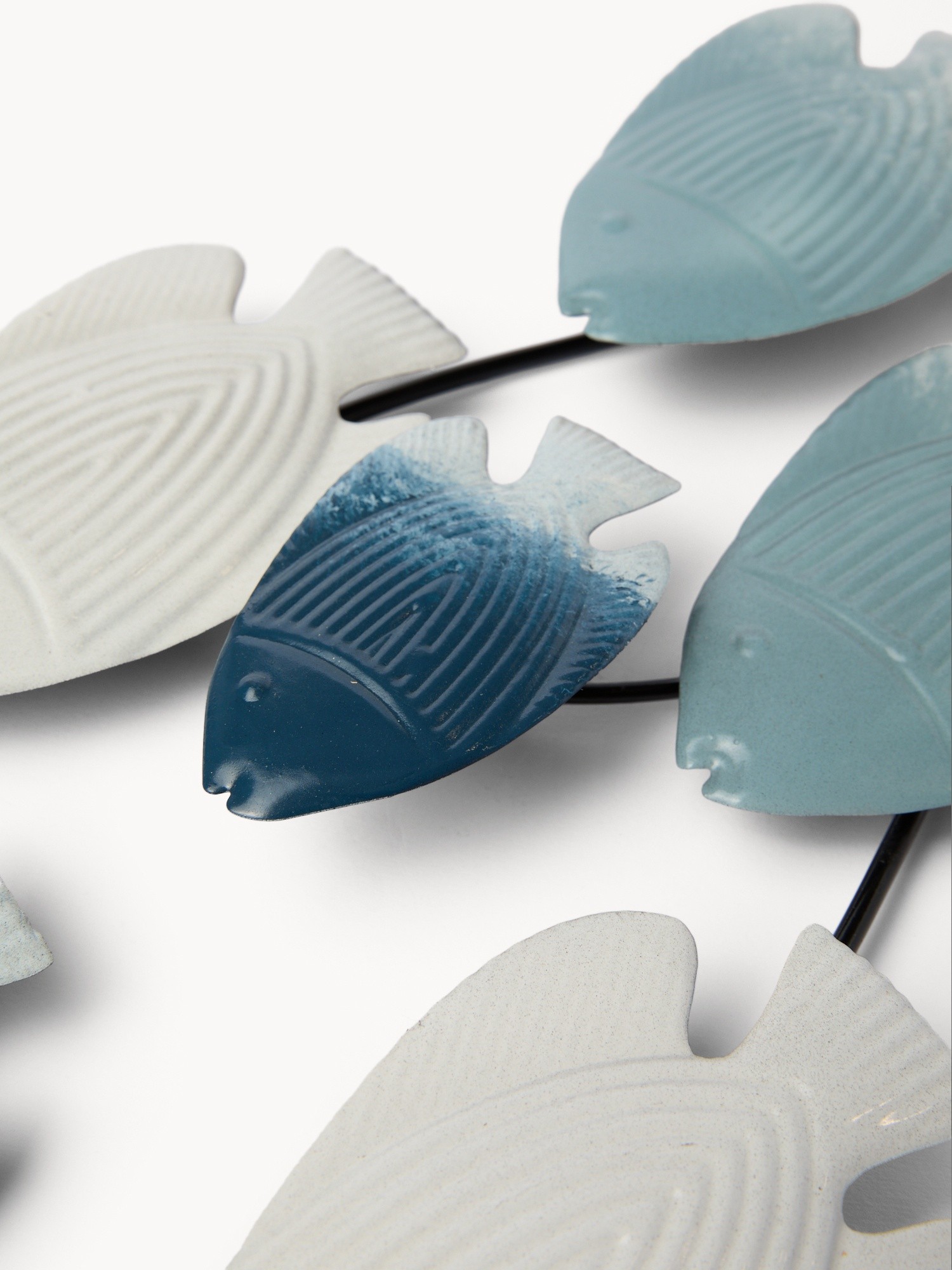 Decorazione da muro in ferro fatta a mano, Blu, large image number 0