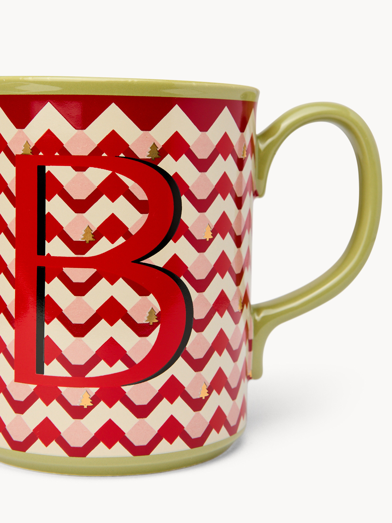 Ceramic mug letter B, Red, large image number 1