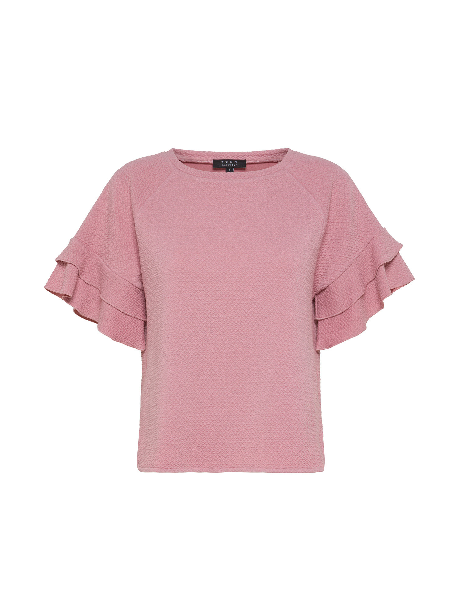 Koan - T-shirt with ruffles, Pink, large image number 0