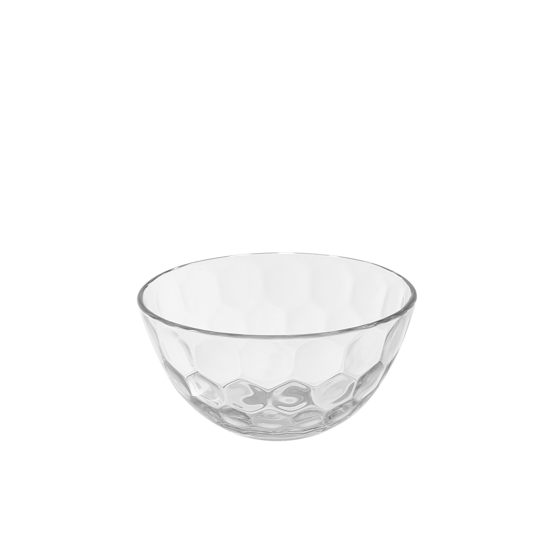 Honey small cut glass bowl, Transparent, large image number 0