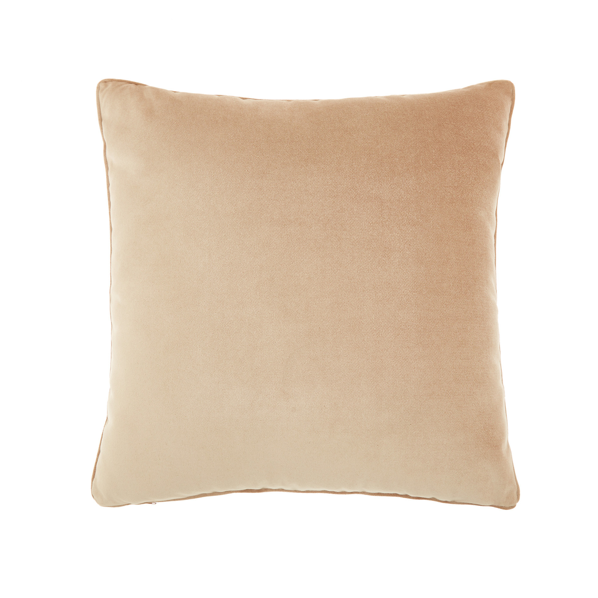 Solid color velvet cushion, Light Pink, large image number 0
