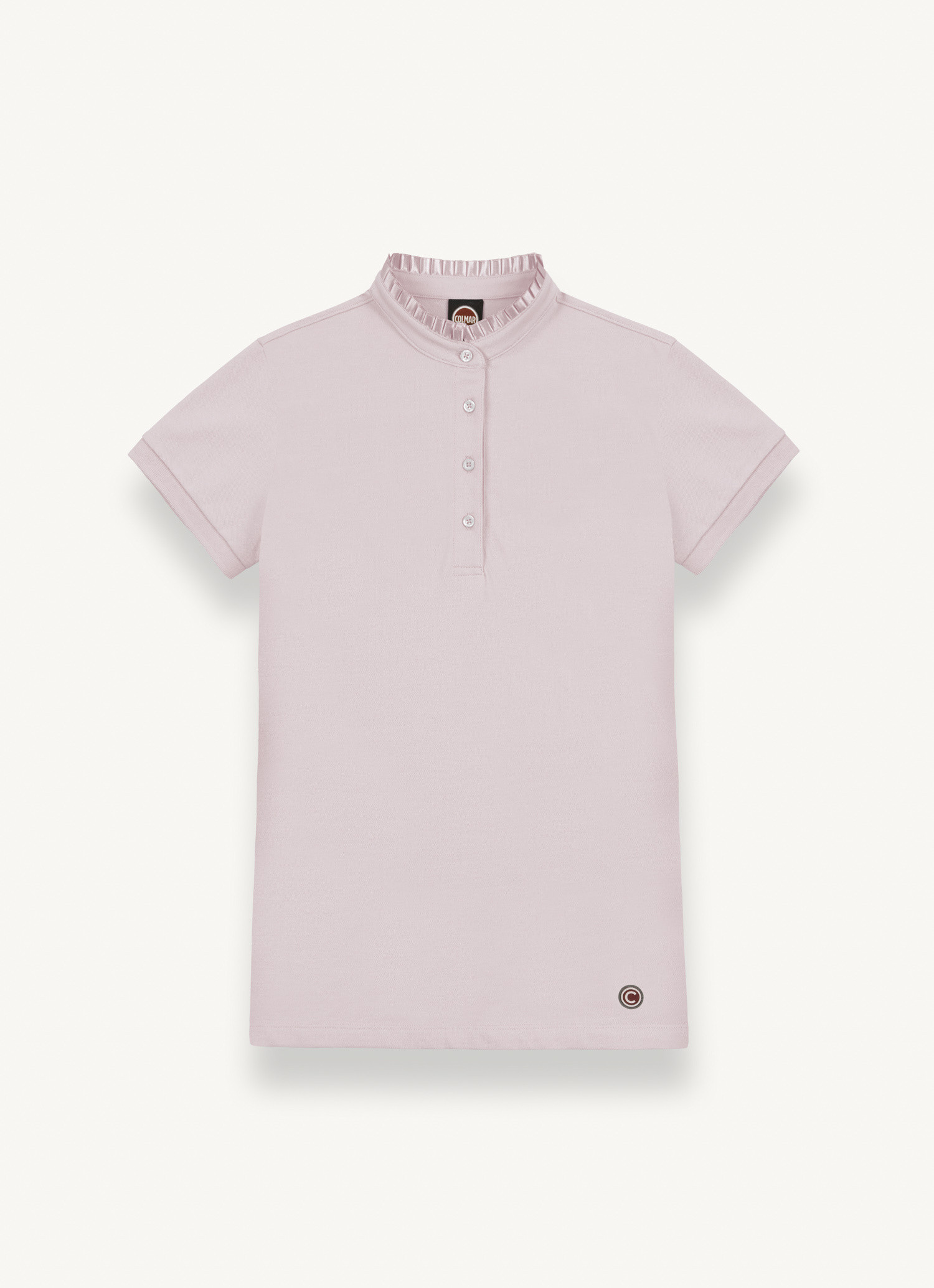 Polo with short sleeves, Pink, large image number 0