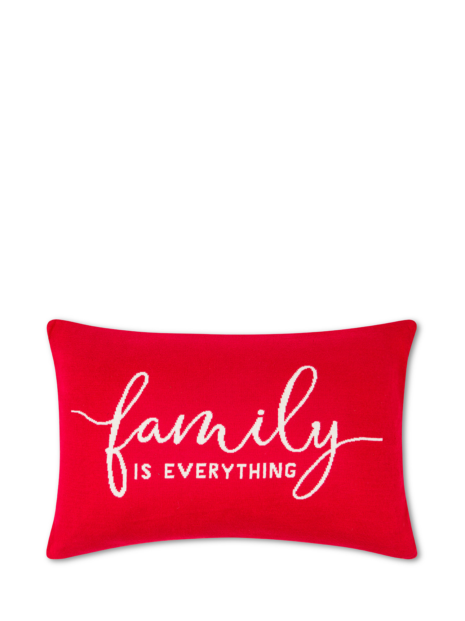 Cuscino maglia jacquard 40x60cm, Rosso, large image number 0