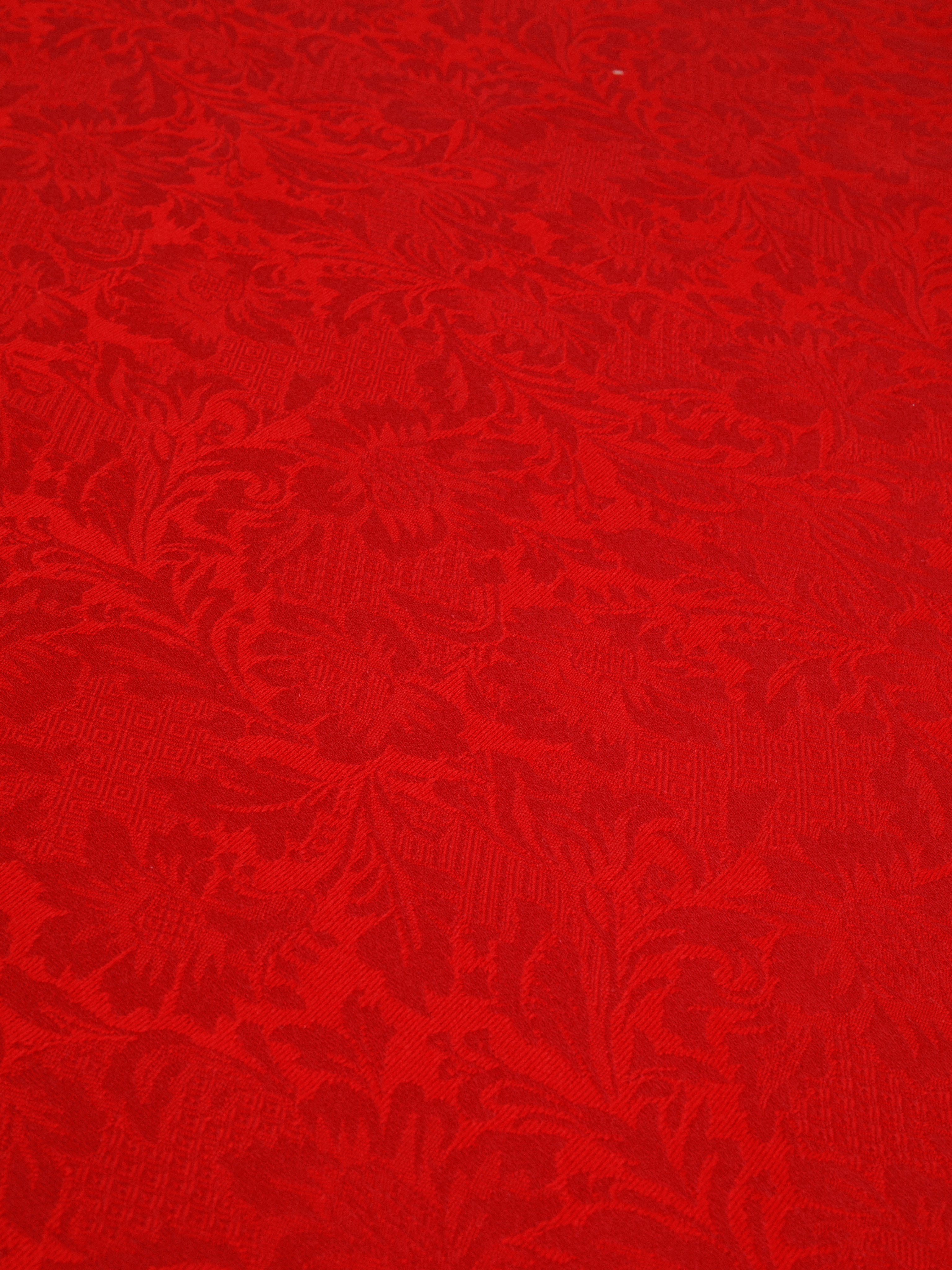 Tovaglia cotone a trama jacquard, Rosso, large image number 1