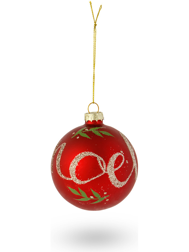 Palline Di Natale In Vetro Dipinte A Mano Palline di Natale: eleganti, grandi, in vetro dipinte a mano - Coin
