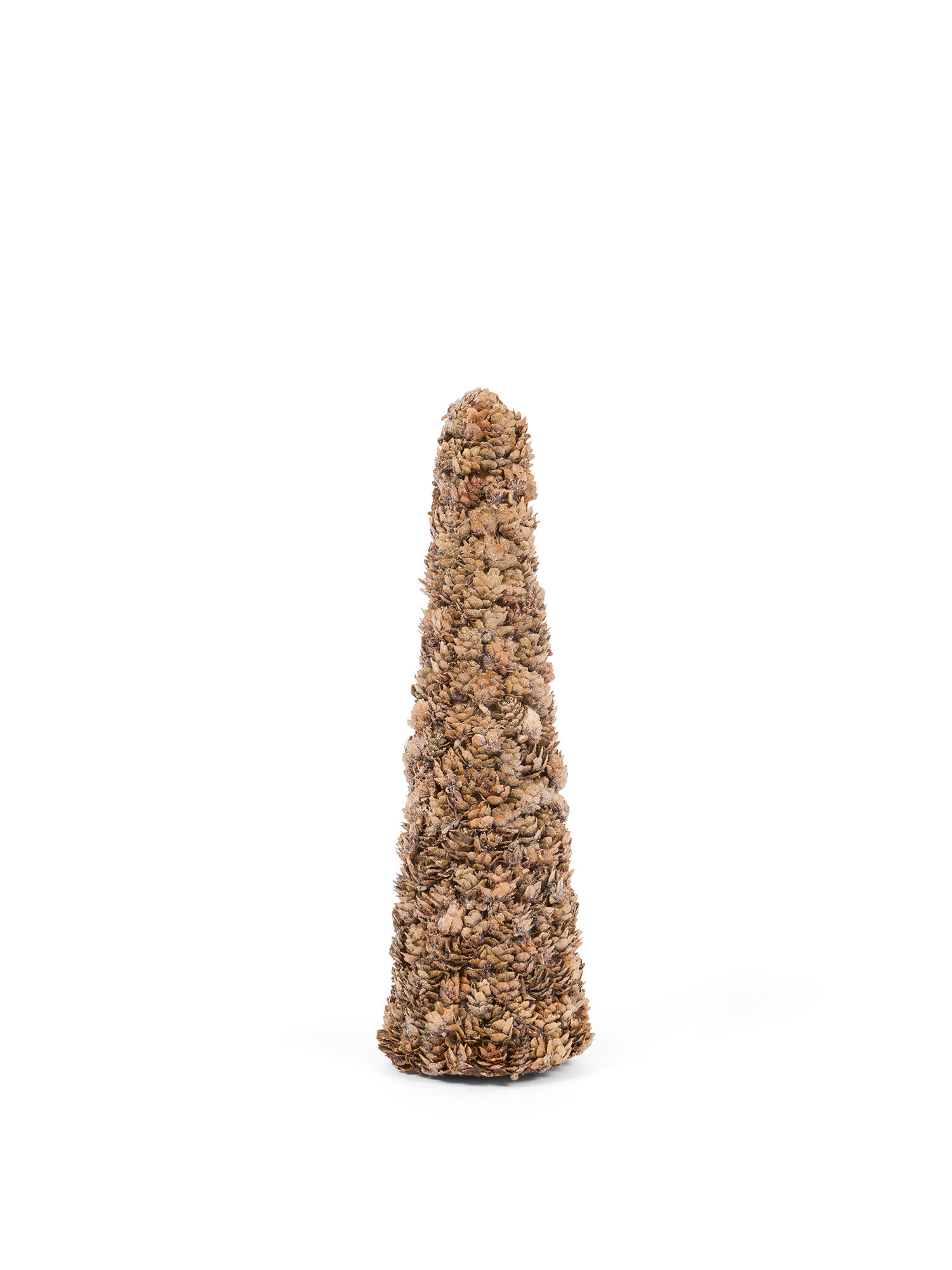 Decorative cone with pine cones, Brown, large image number 0