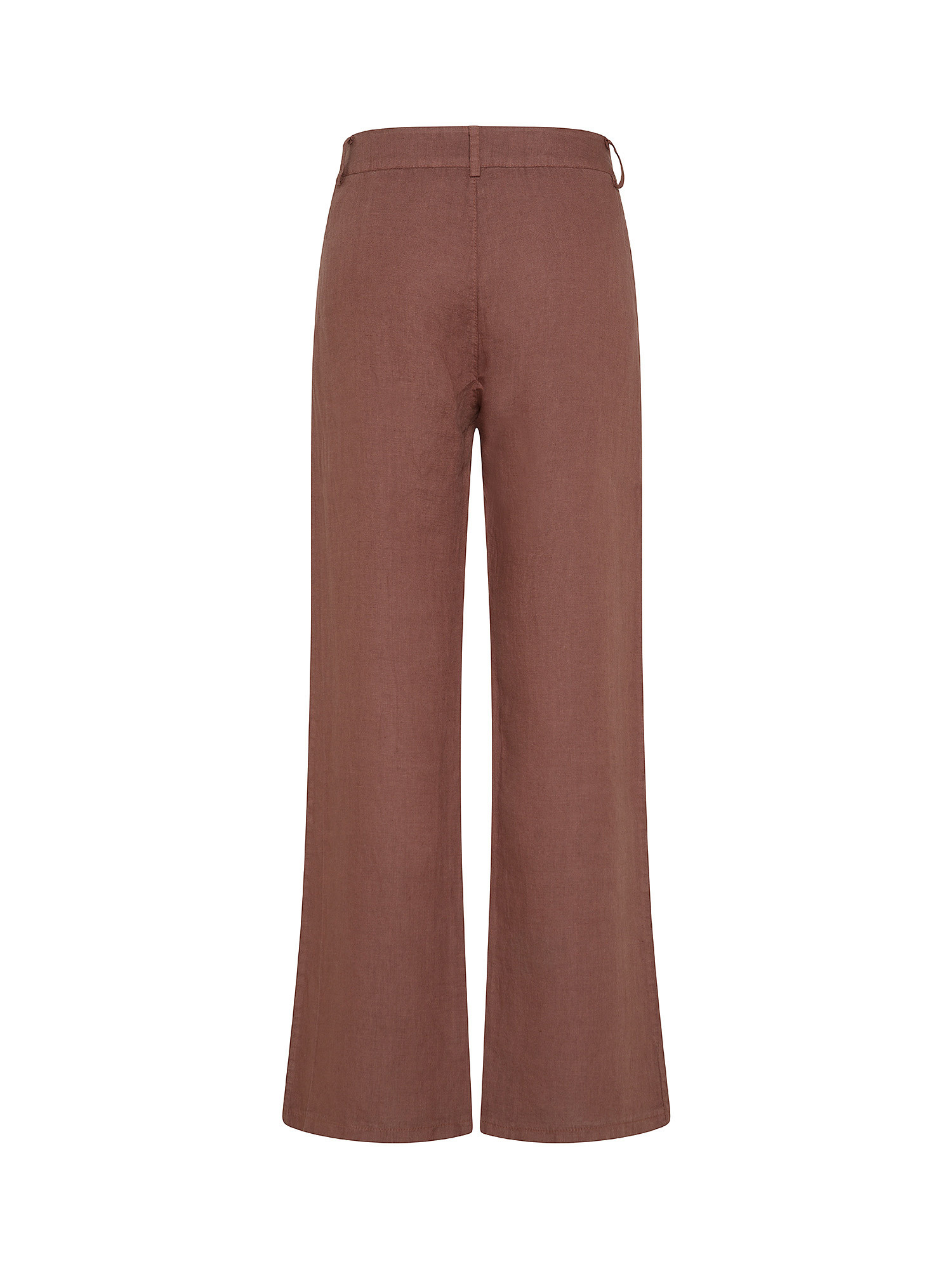 Koan - Pantaloni in lino con pinces, Marrone, large image number 1