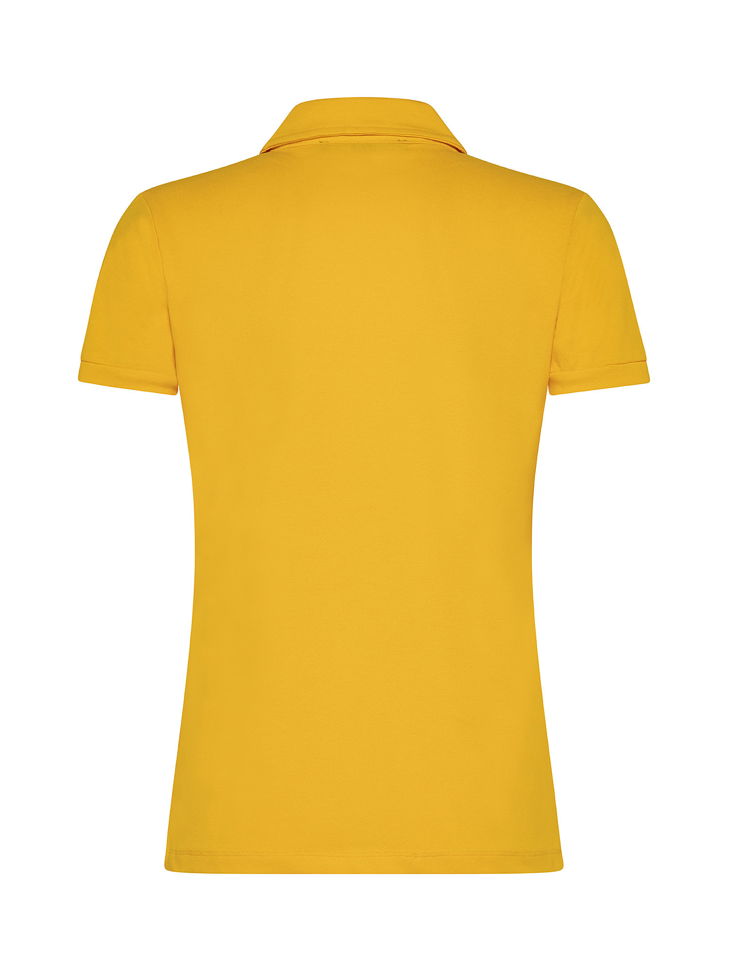 Polo shirt with rouches, Sunflower Yellow, large image number 1
