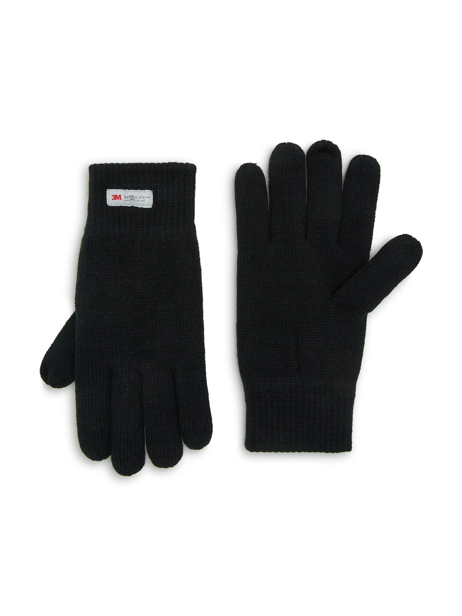 Luca D'Altieri - Knitted gloves, Black, large image number 0