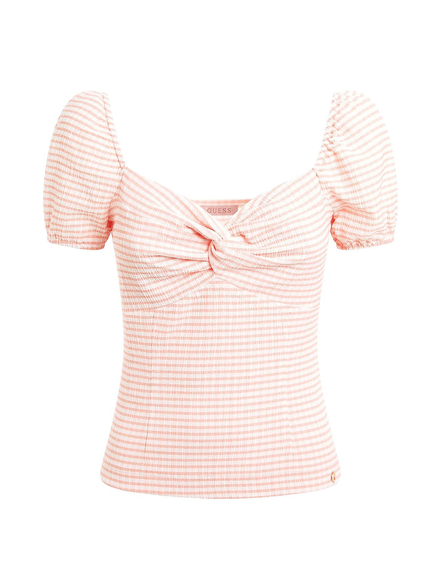GUESS - Vichy patterned top, Pink, large image number 0