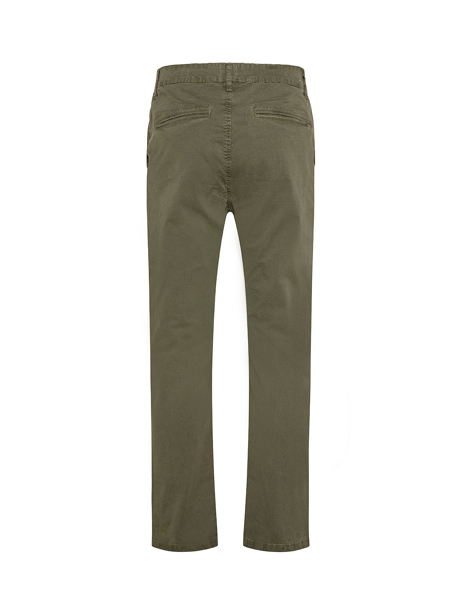 Pantalone chinos cotone stretch, Verde, large image number 1