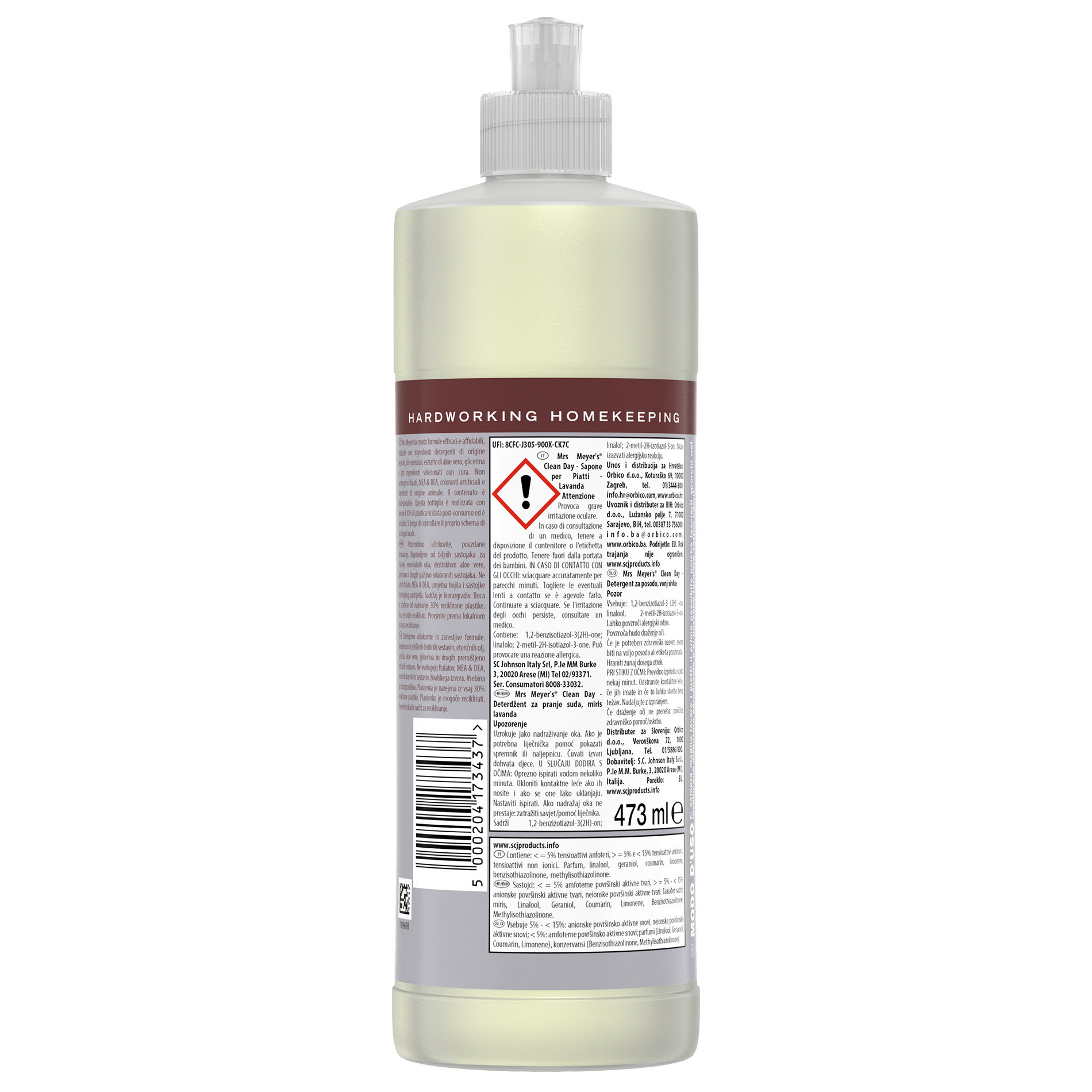 Dish soap with lavender scent 473ml, Grey, large image number 1