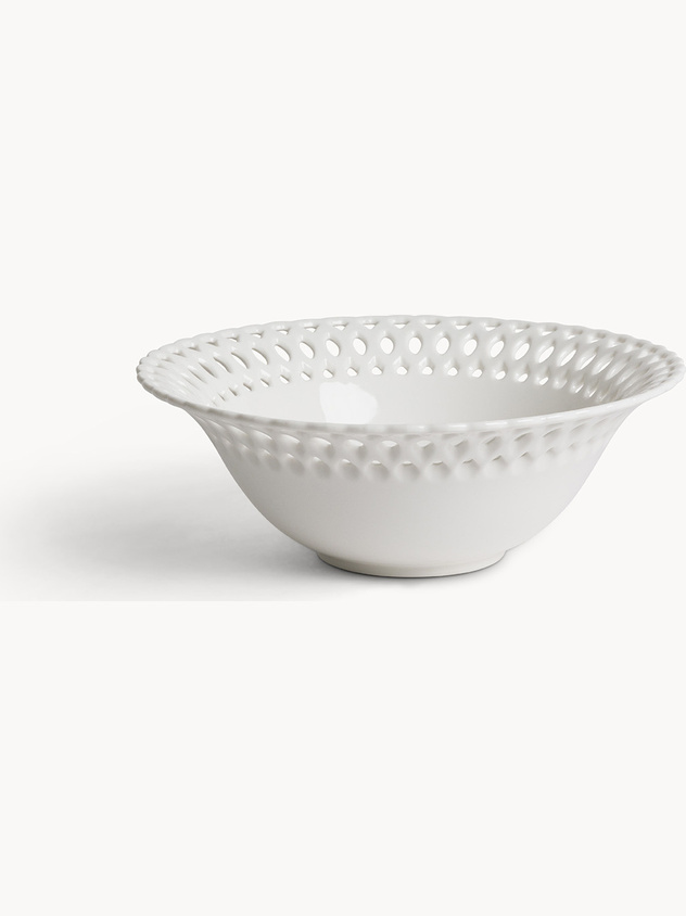 Perforated porcelain cup