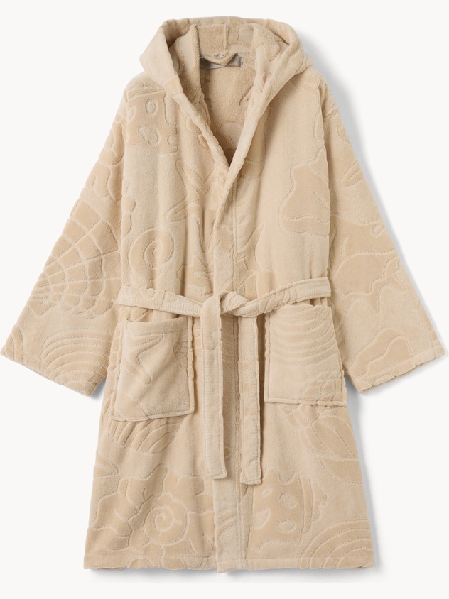 Solid-Color Pure Cotton Velour Bathrobe - Introductory Price