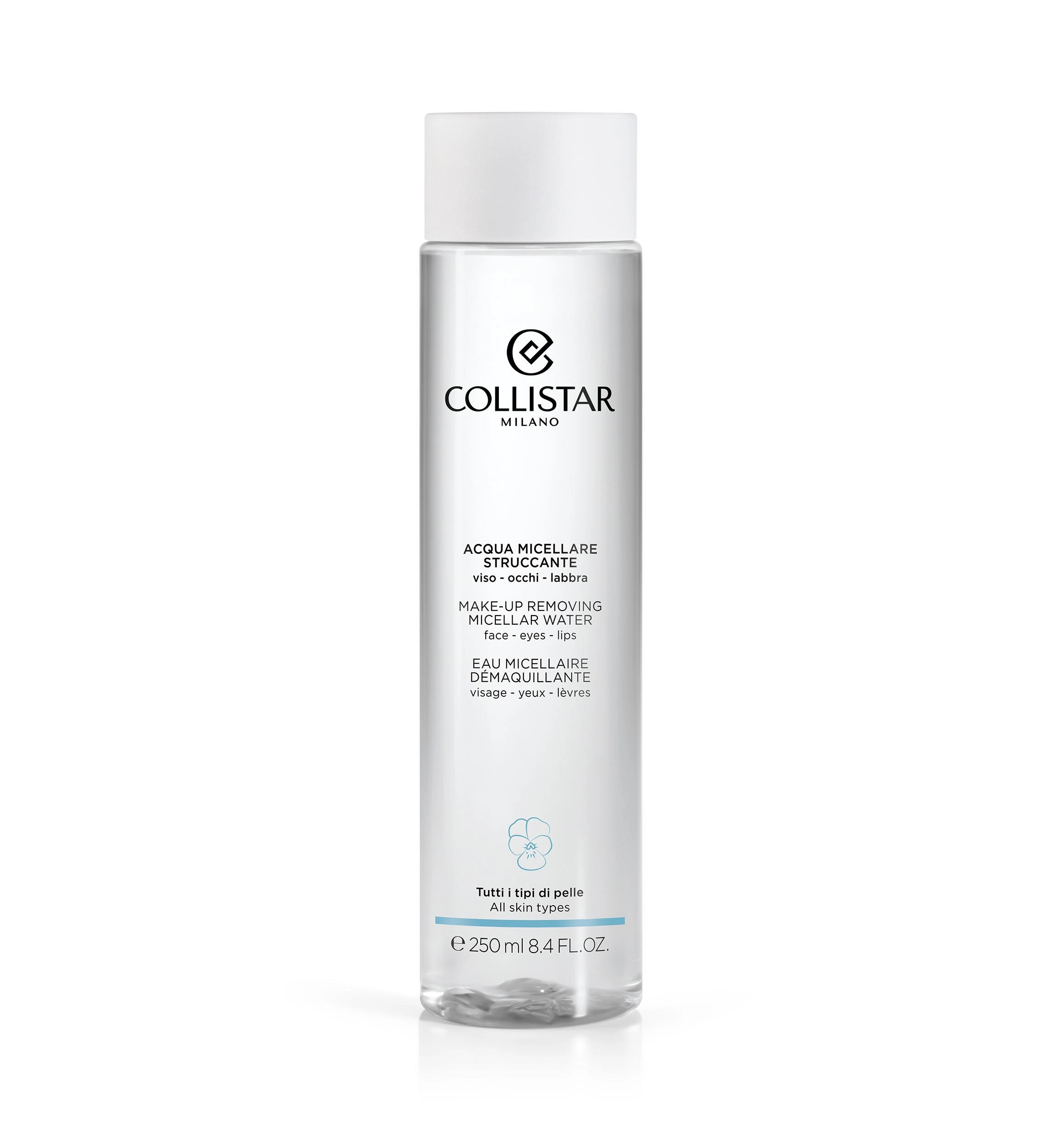 Collistar - Face-eyes-lips make-up remover micellar water, Transparent, large image number 0