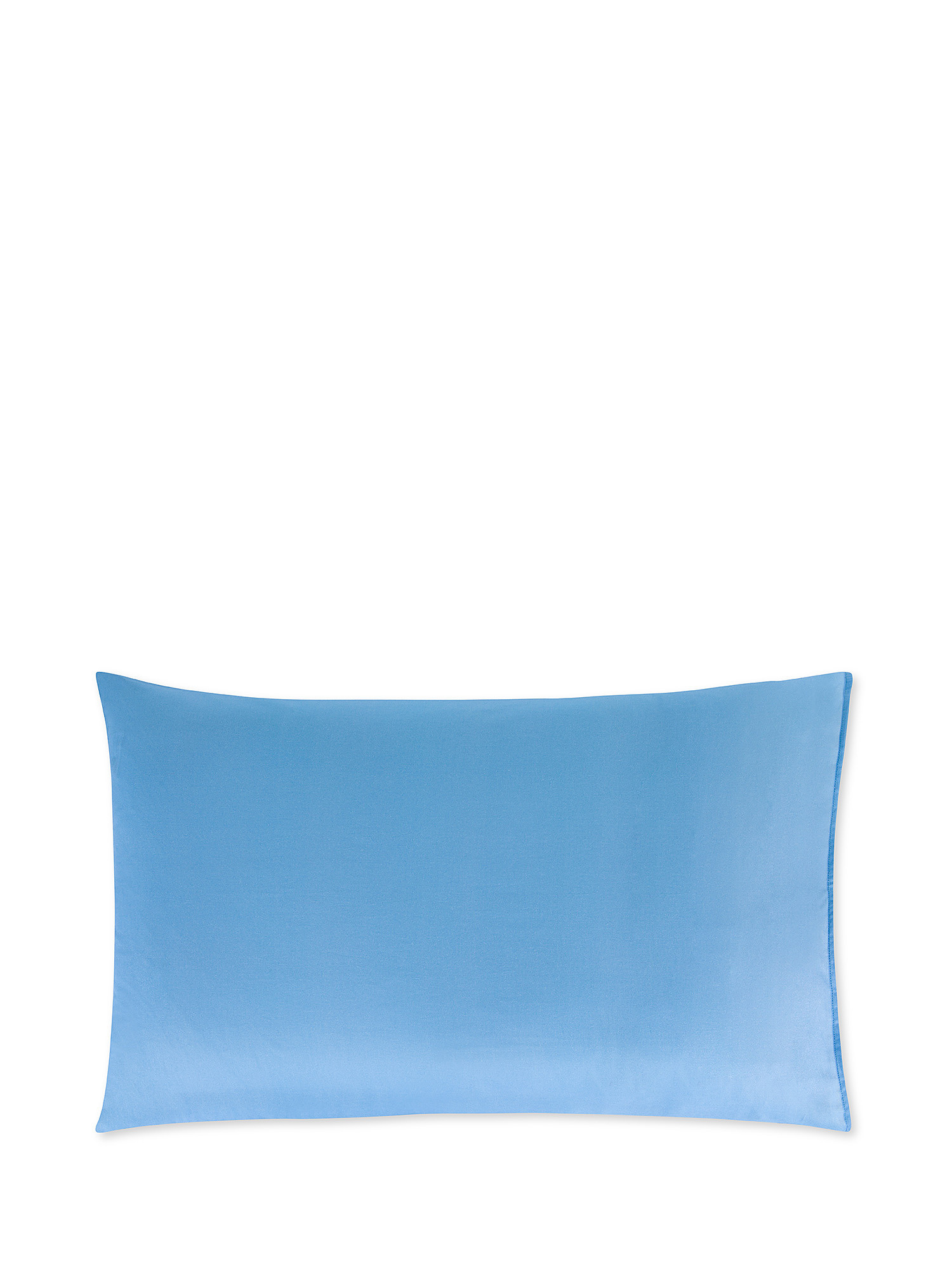 Fish pattern cotton muslin pillowcase, Blue, large image number 1