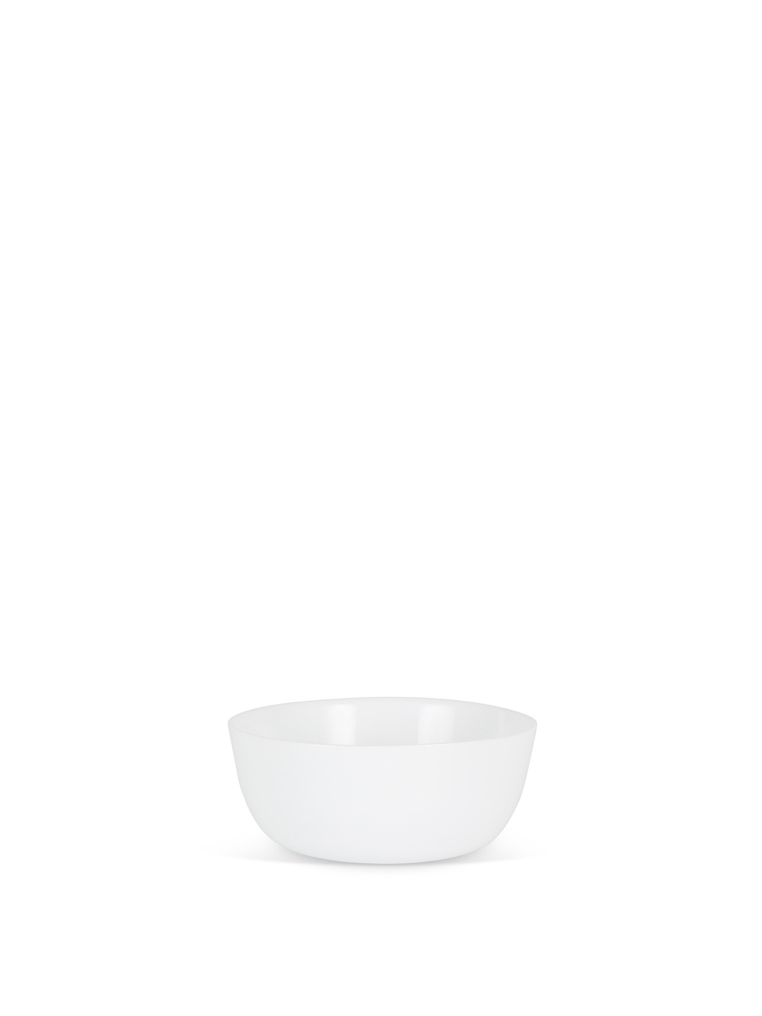 Solid color glass salad bowl, White, large image number 0