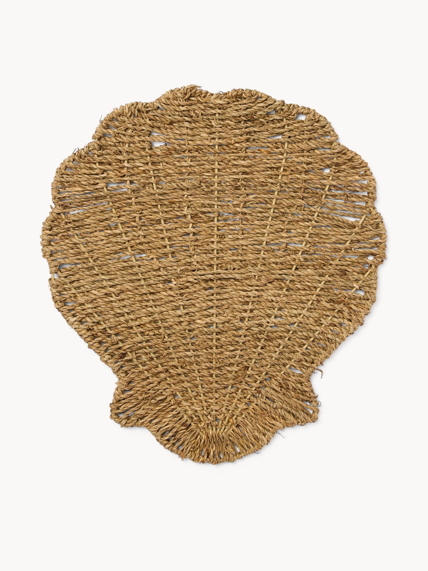 Shell-shaped placemat, Natural, large image number 0