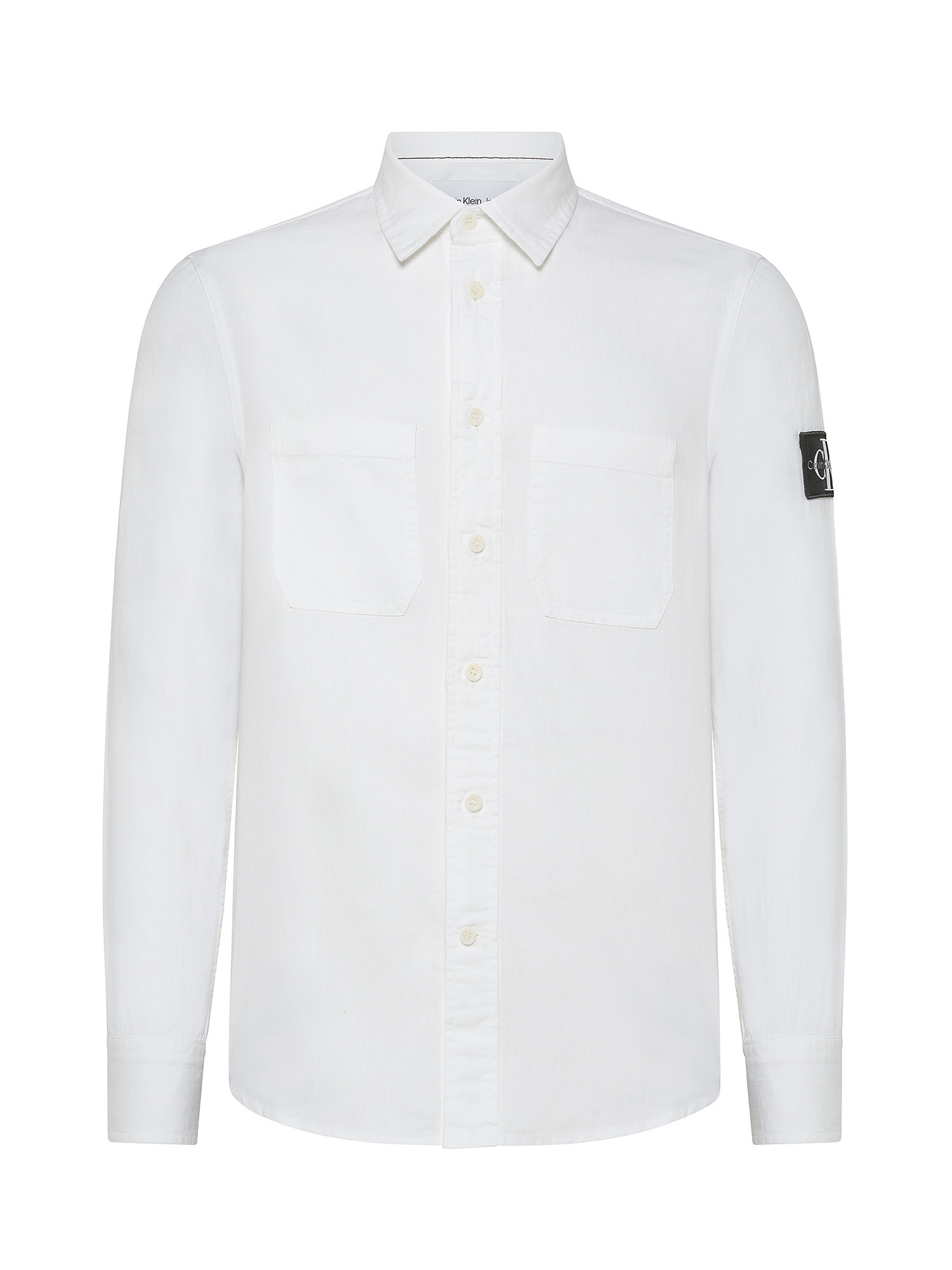 Calvin Klein Jeans - Camicia con doppia tasca, Bianco, large image number 0