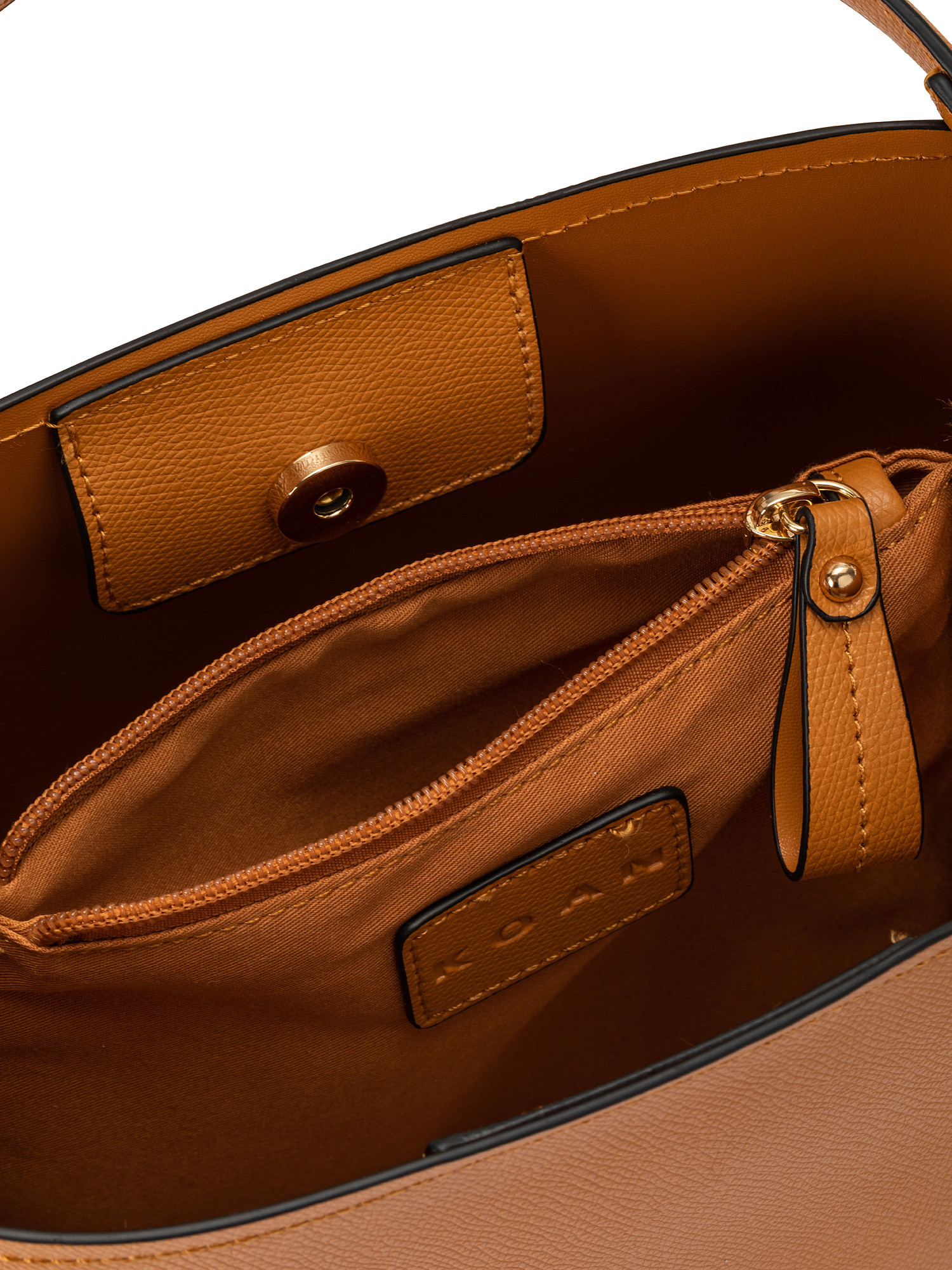 Leatherette hobo bag, Orange, large image number 2