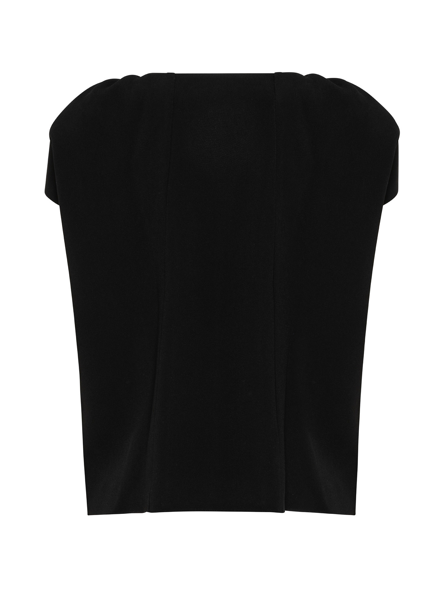 Top with ruffle sleeves, Black, large image number 1