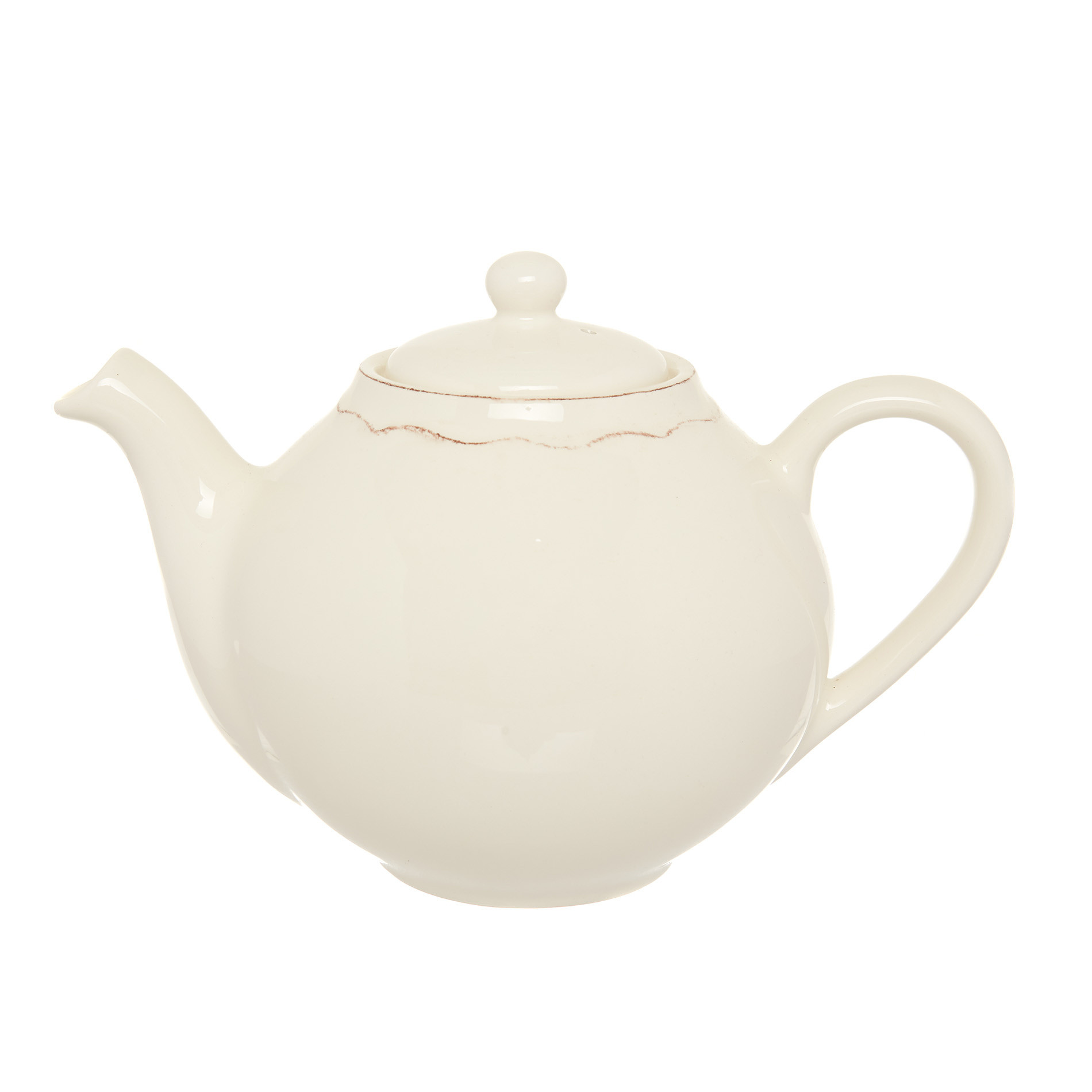 Dona Maria ceramic teapot, White Cream, large image number 0