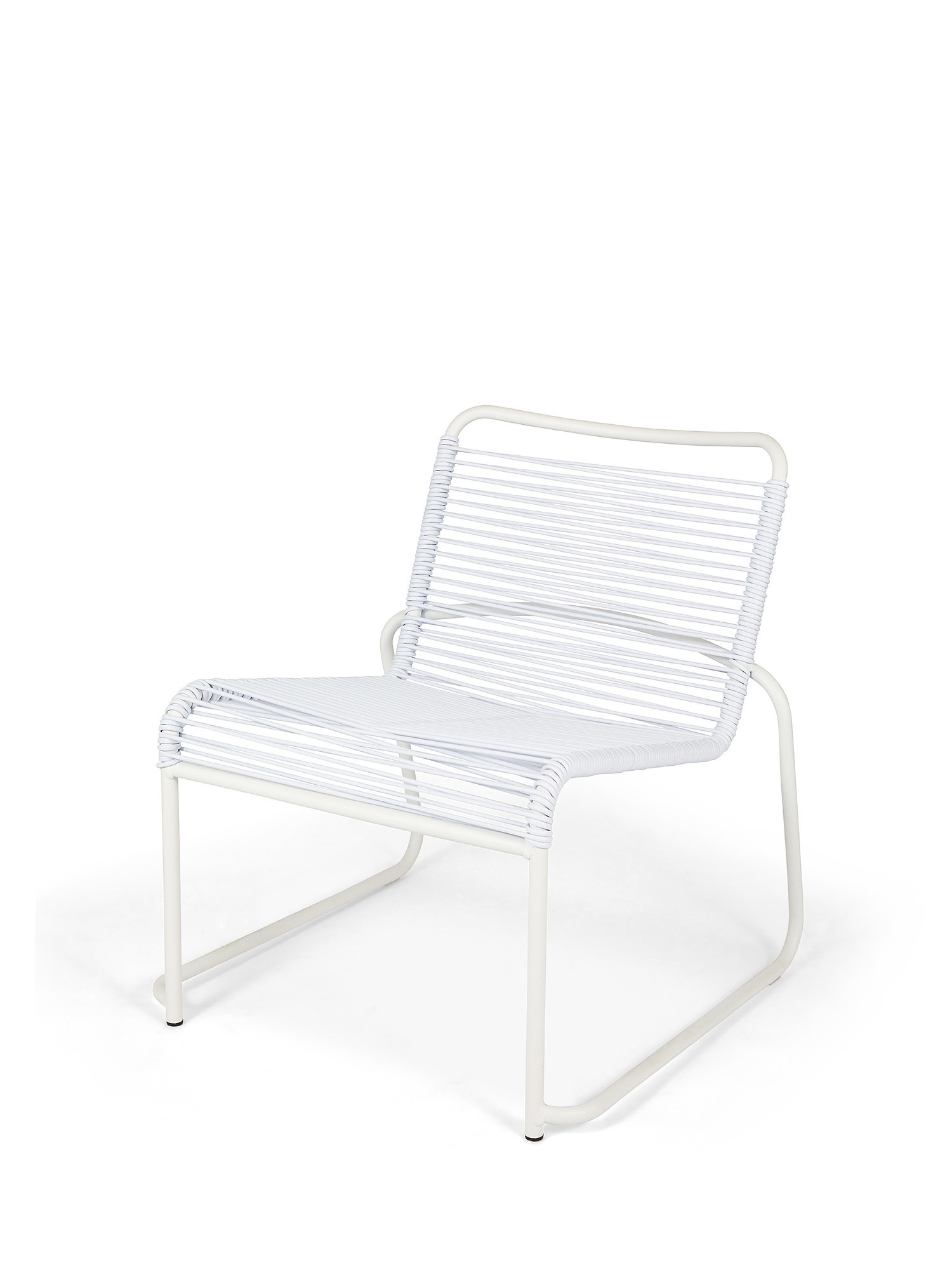 Fiam - Outdoor armchair in aluminum and PVC Lido, Grey, large