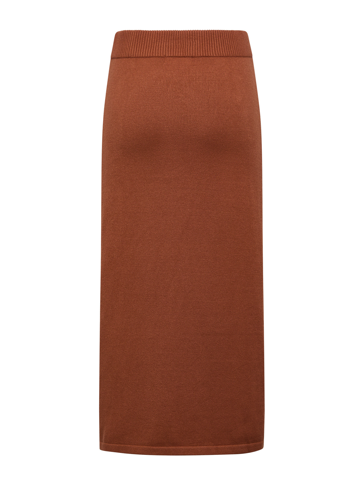 Koan - Knitted midi skirt, Brown, large image number 1