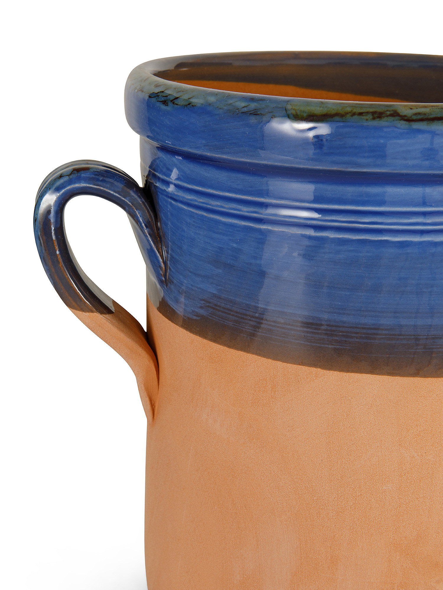 Ceramic jar by Ceramich Pugliesi Fratelli Colì, Light Blue, large image number 1