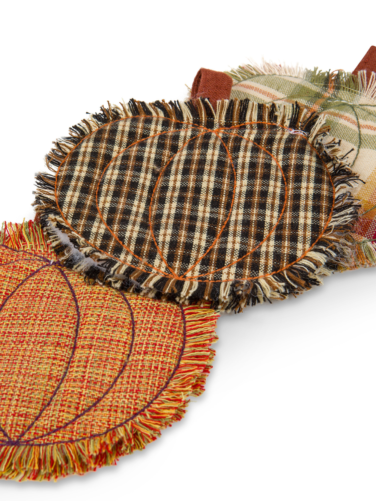 Sottobicchiere cotone a zucca, Arancione, large image number 1