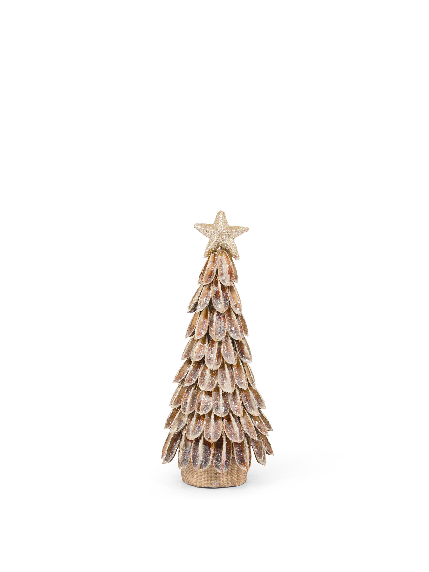 Decorative cone with pine cones, Brown, large image number 0