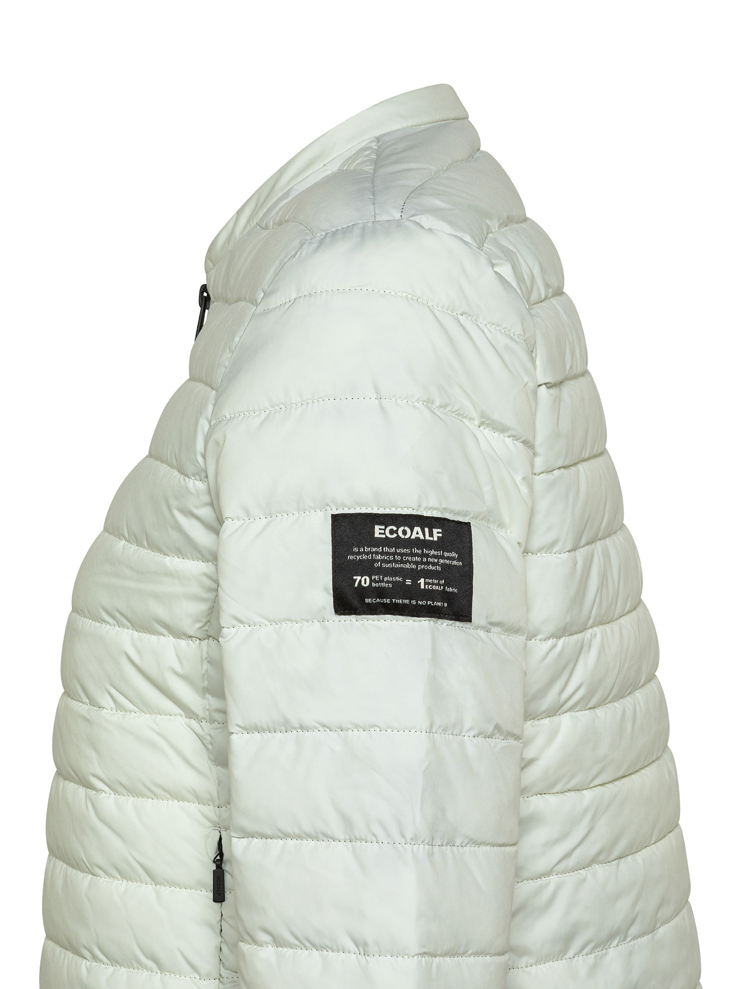 Ecoalf - Aia waterproof padded short down jacket, Off White, large image number 2