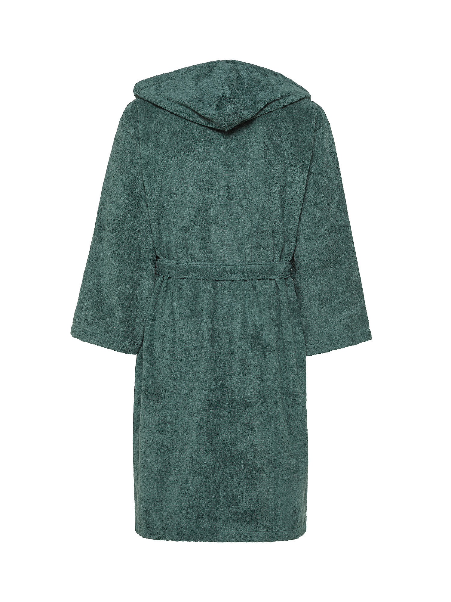 Zefiro solid color 100% cotton bathrobe, Light Green, large image number 1