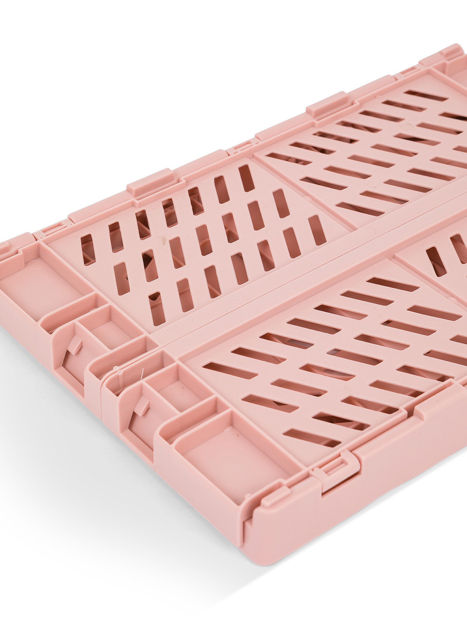 Folding plastic storage box, Light Pink, large image number 1