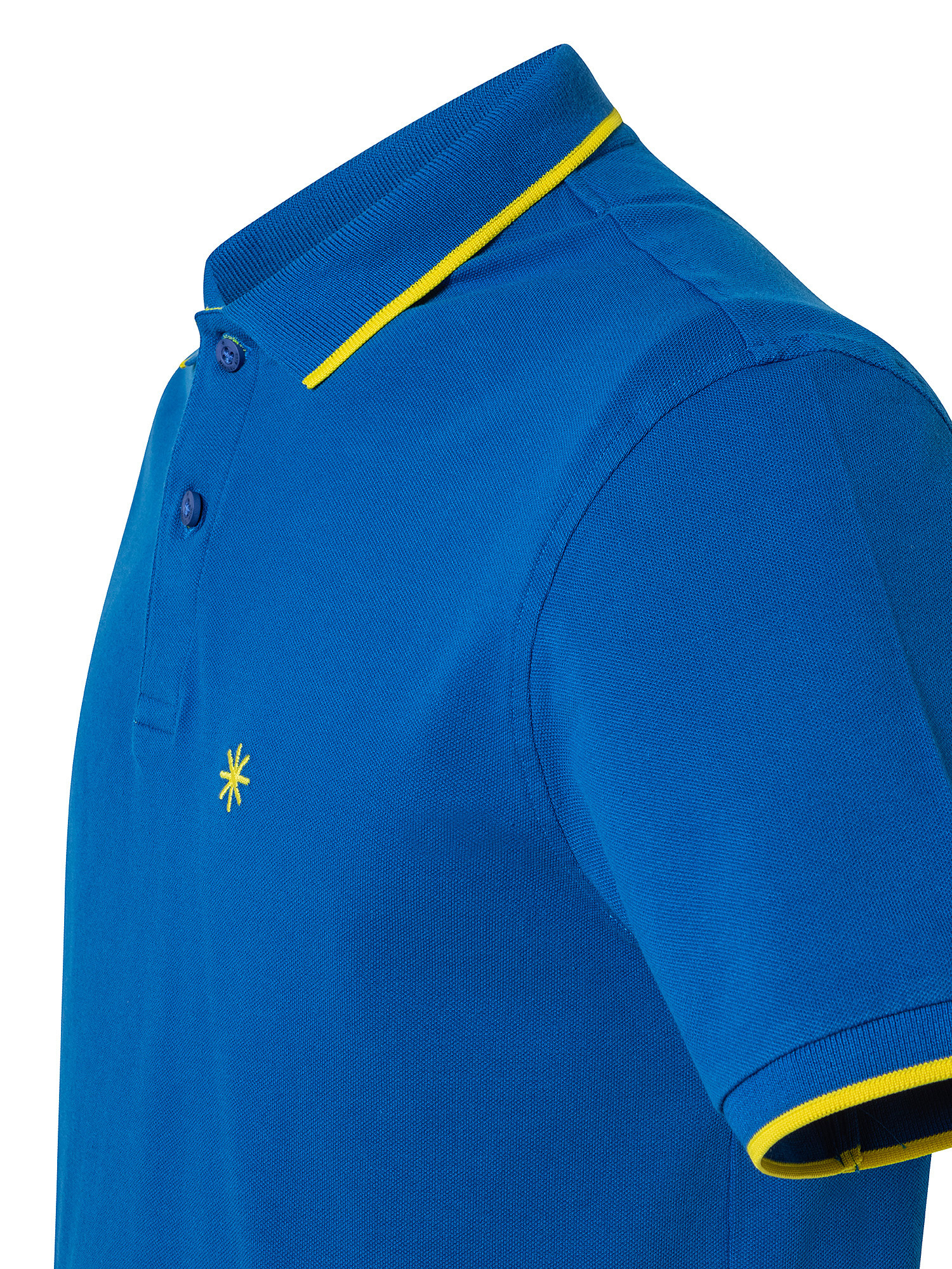 Short sleeve polo shirt, Blue, large image number 2