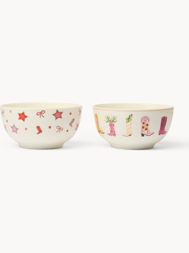 Coppette in new bone china motivo stivali - Prezzo di lancio