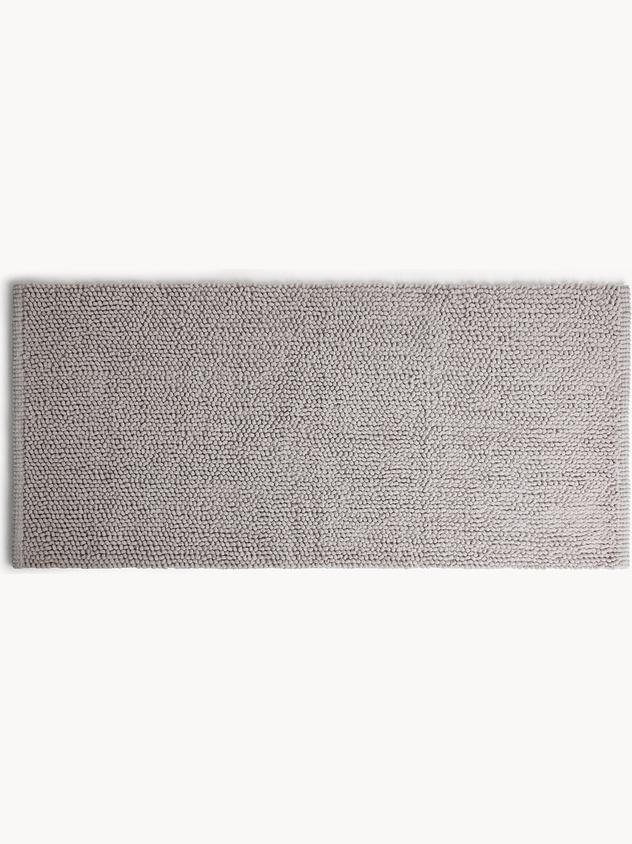 Shaggy chenille bath mat