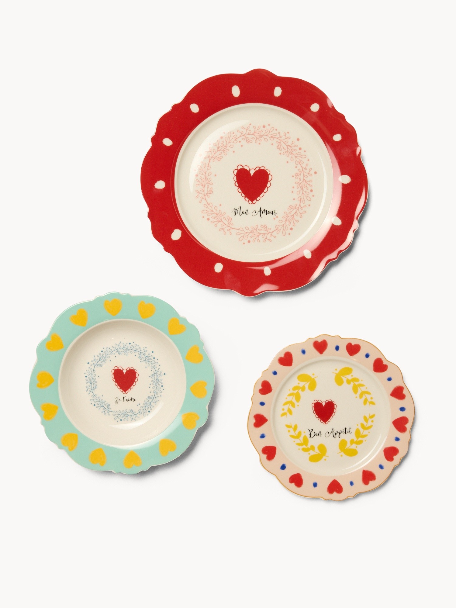 Set 18 piatti in new bone china Mon Amour - Prezzo di lancio, Multicolor, large image number 1