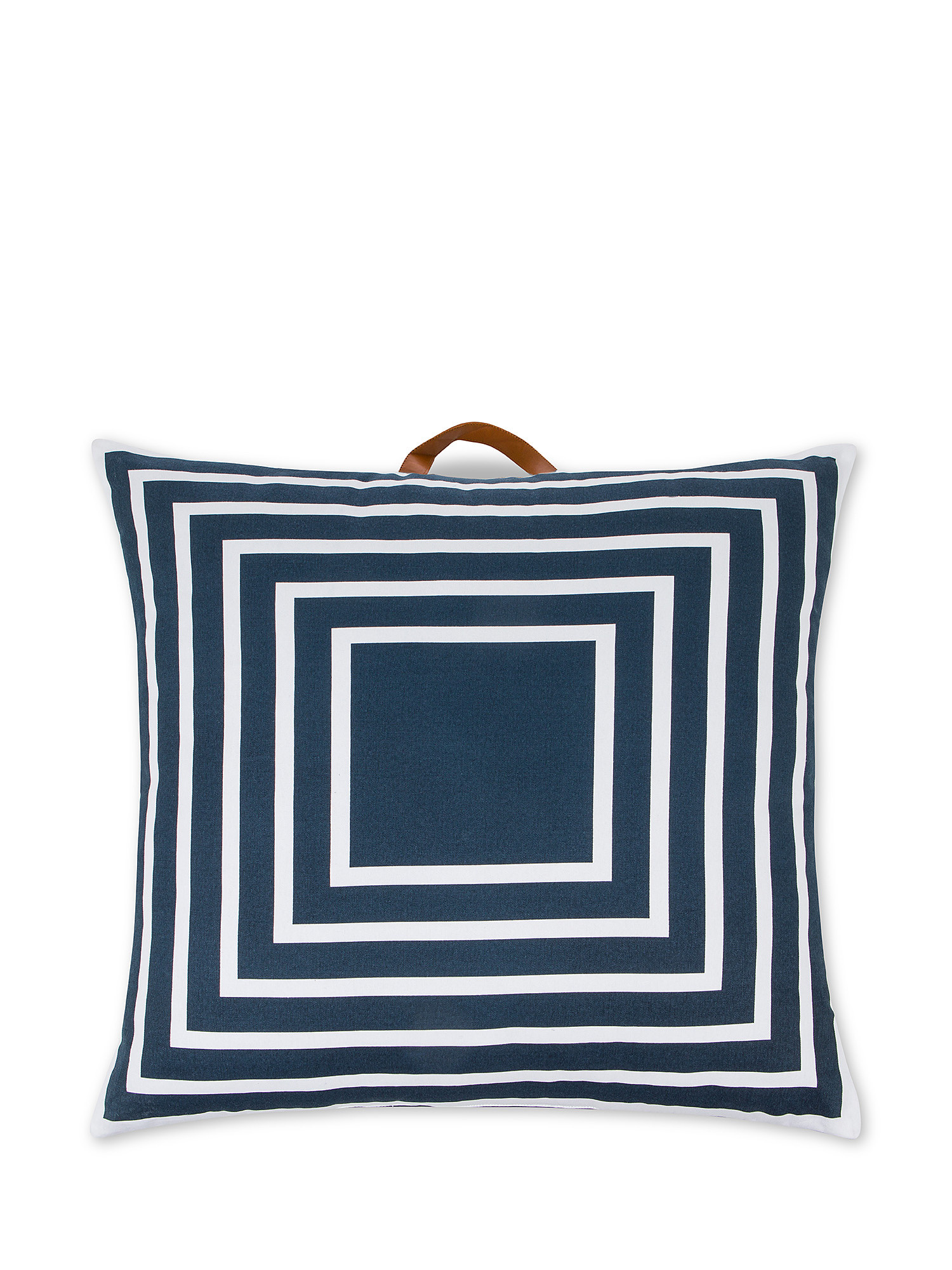 Cushion 70x70 cm with handles, Blue, large image number 0
