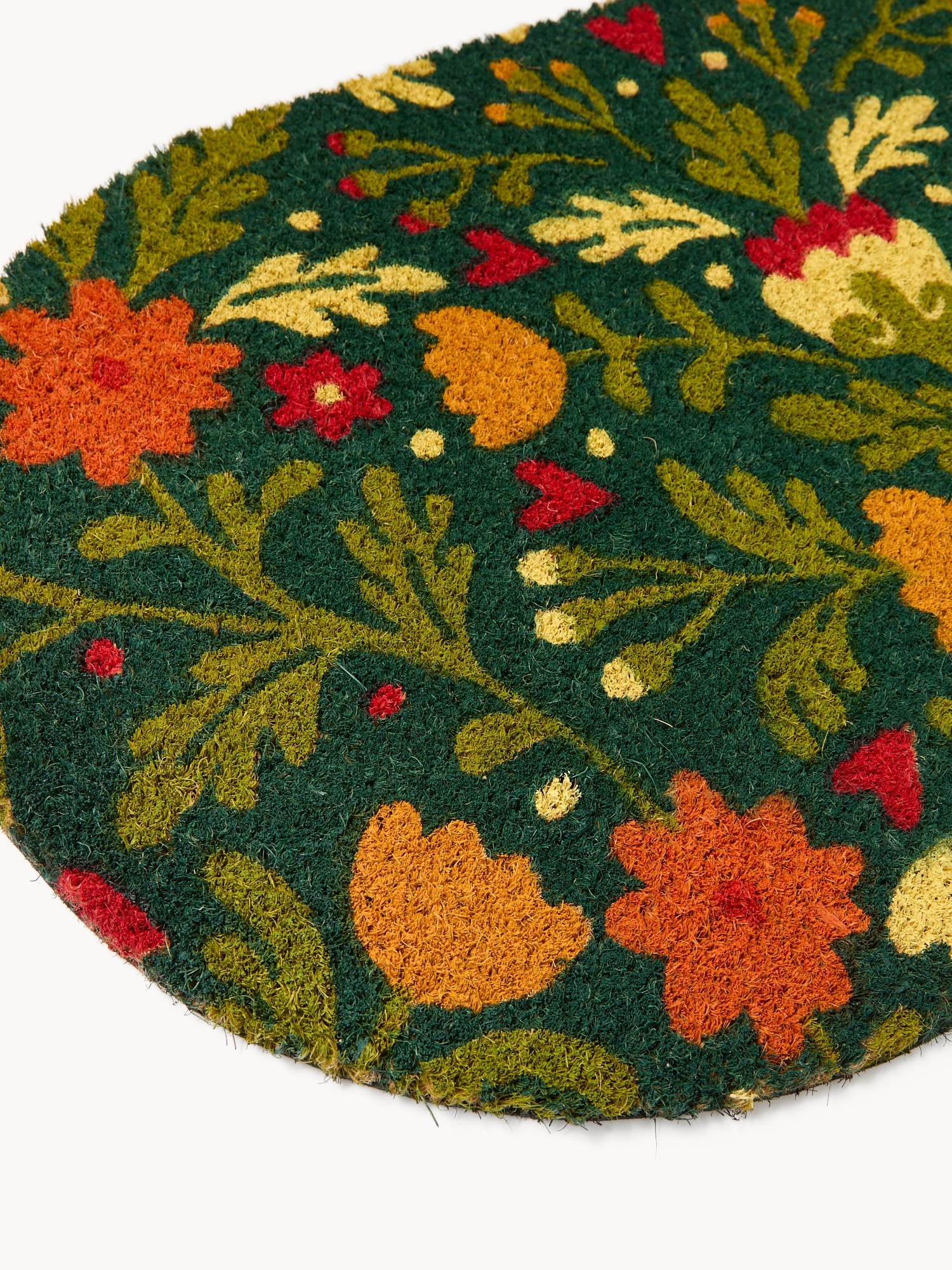 Zerbino in cocco con stampa fiorita - Prezzo di lancio, Verde scuro, large image number 1