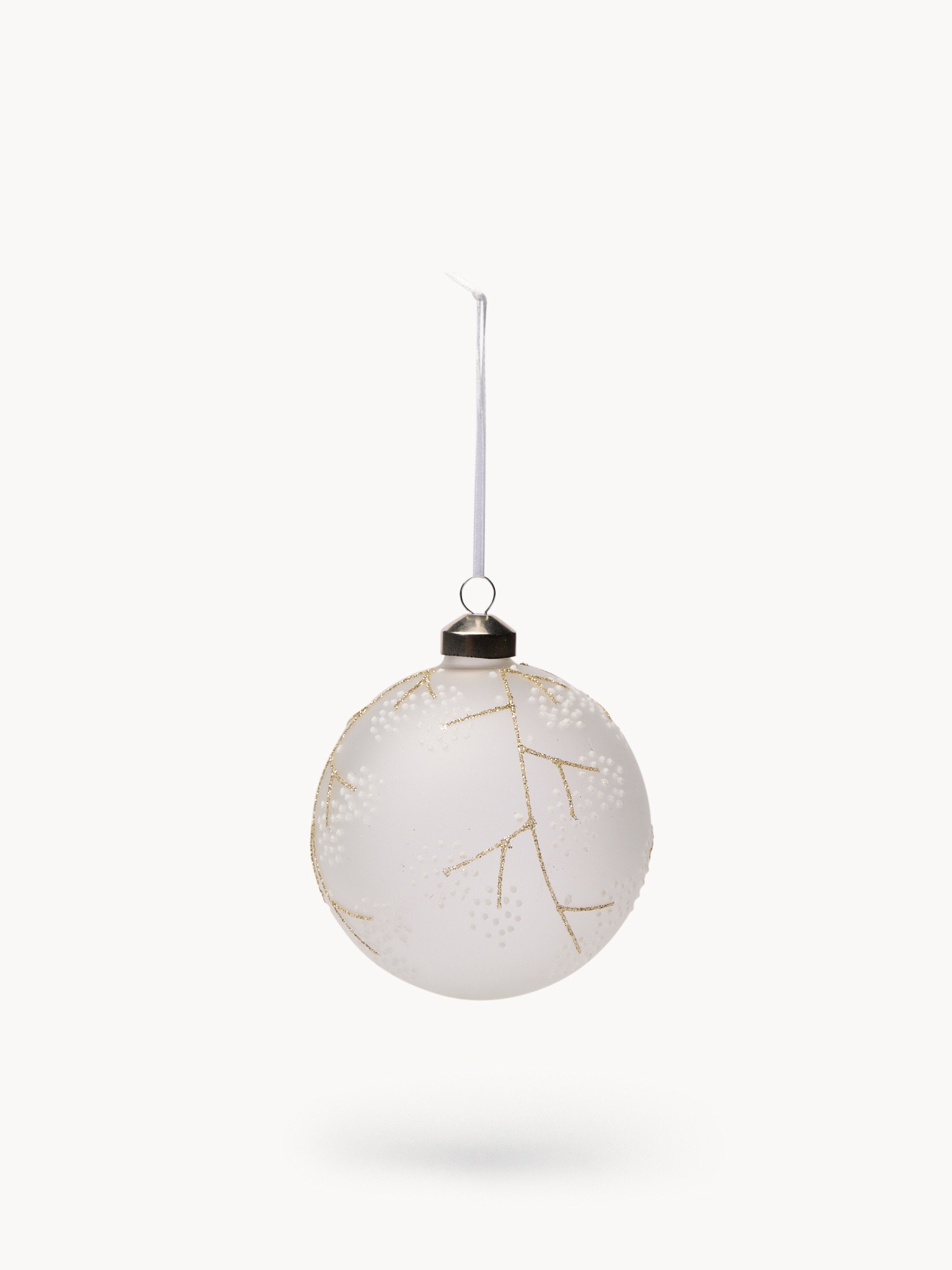 Glass Christmas tree bauble, Transparent, large image number 0