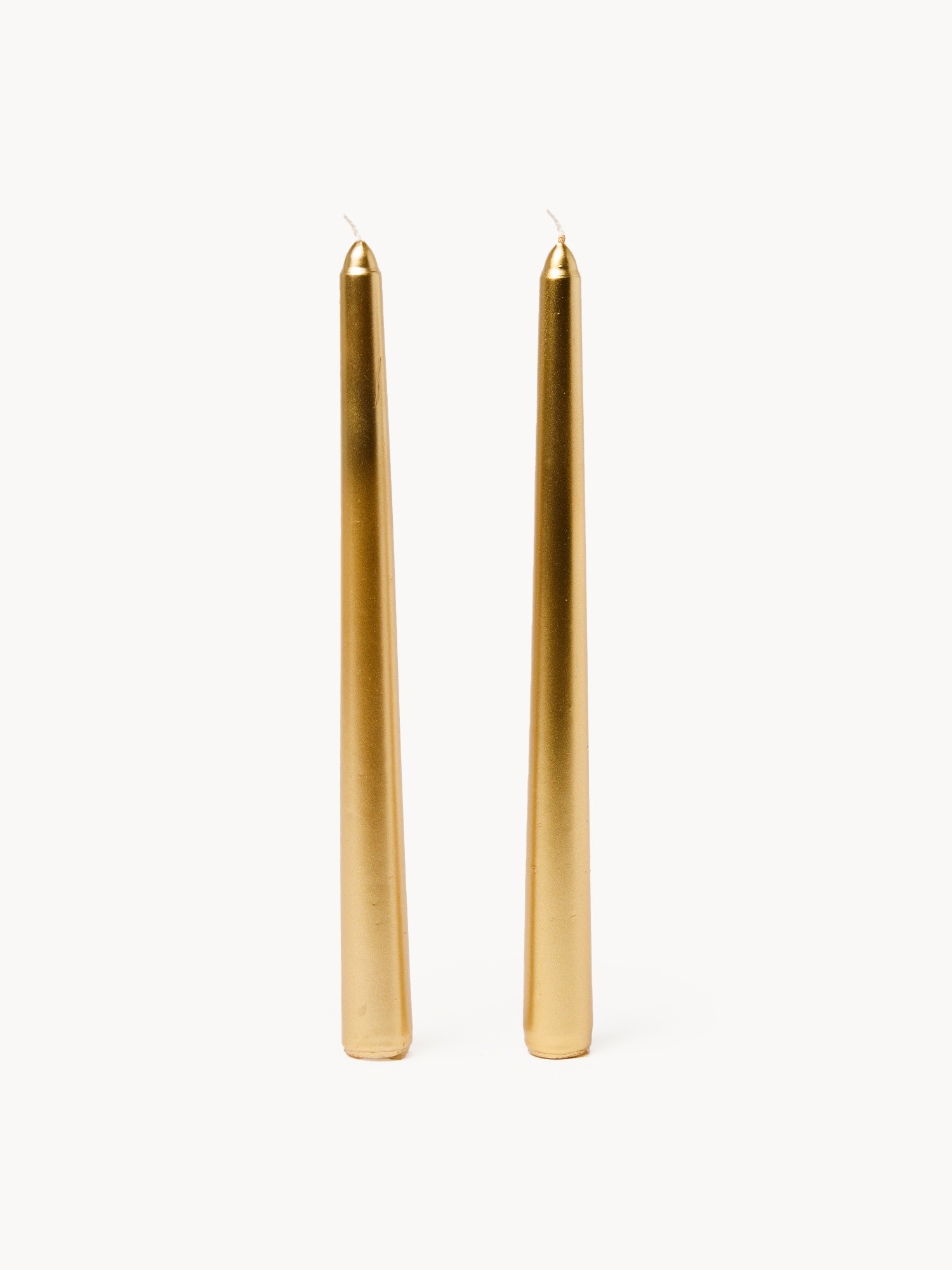Set of 2 dinner candles, Gold, large image number 0