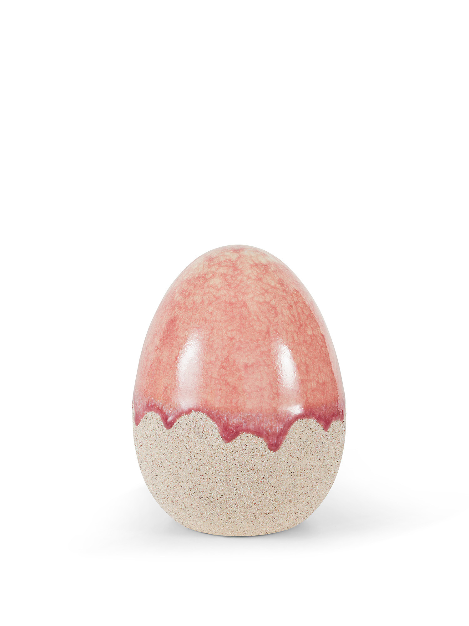 Porcelain egg ornament, Pink, large image number 0