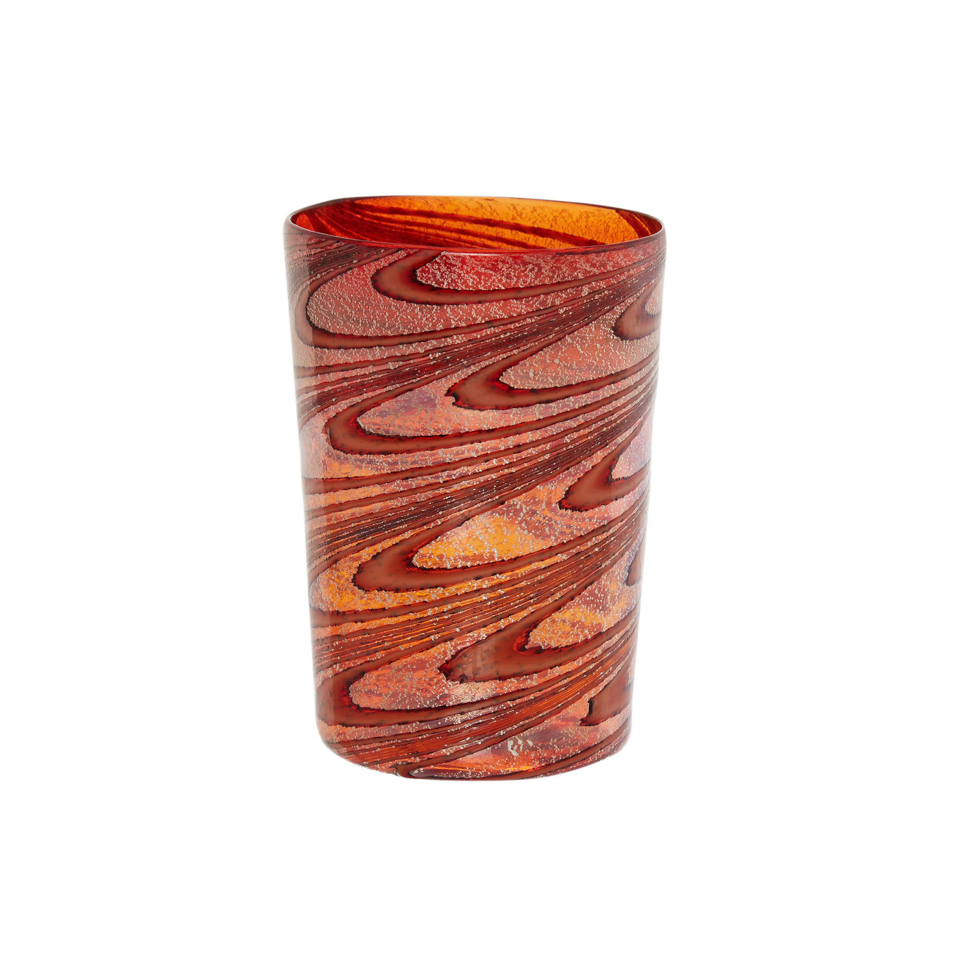 Murano glass tumbler with spiral decoration, Multicolor, large image number 0
