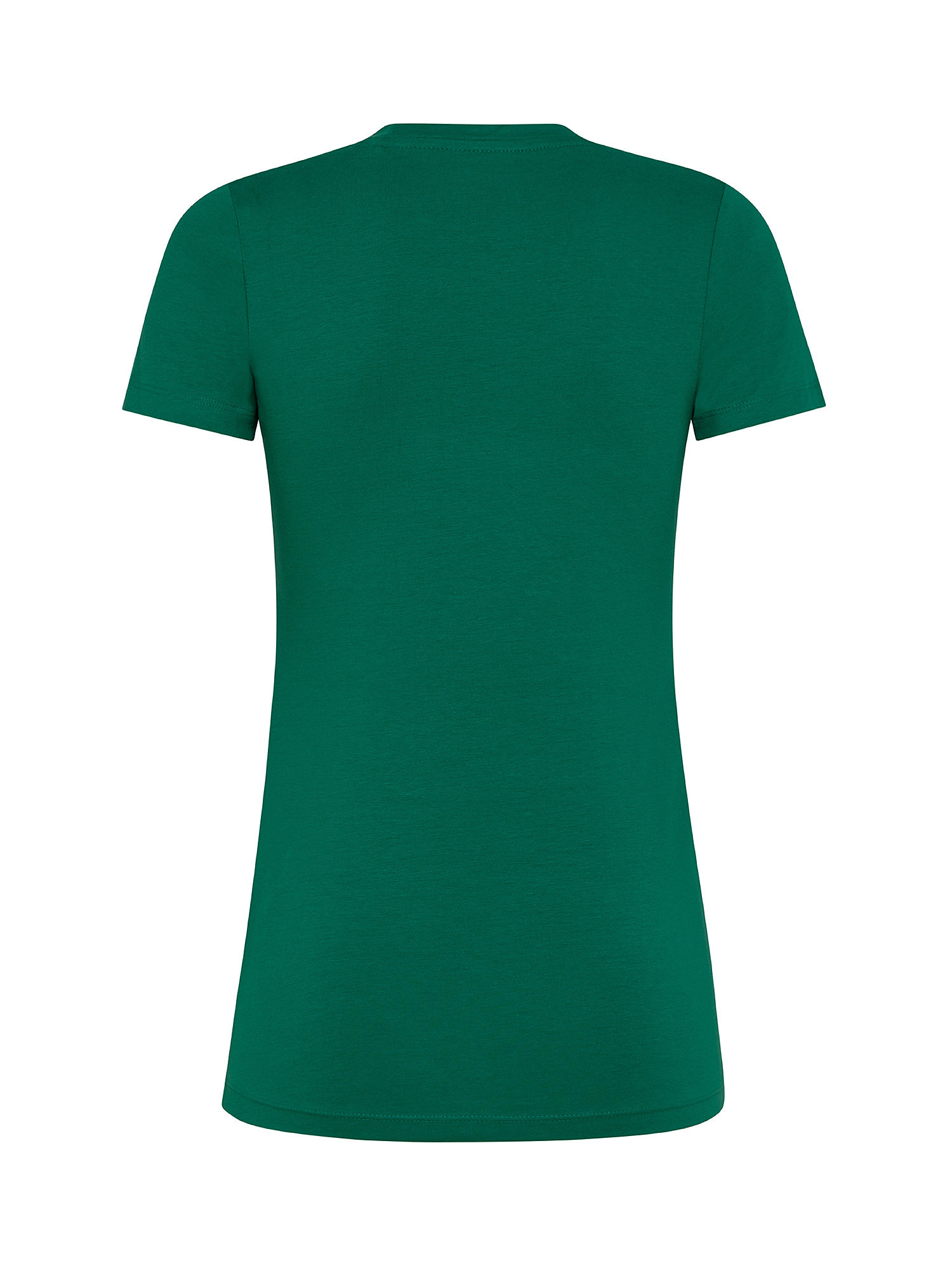 T-shirt Violette in cotone, Verde, large image number 1