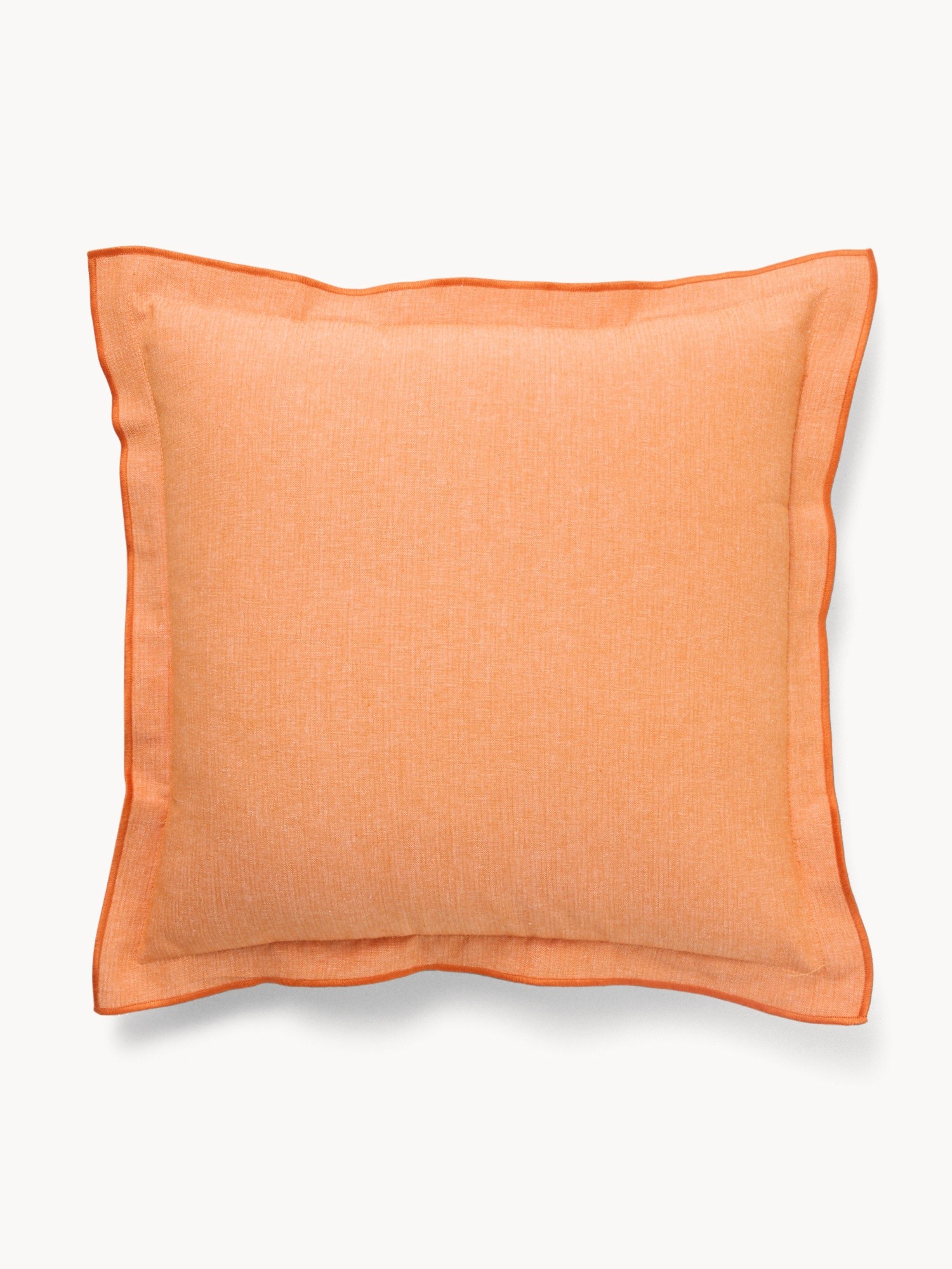 Chambray Cotton Pillow 35x50cm - Introductory Price, Orange, large image number 0
