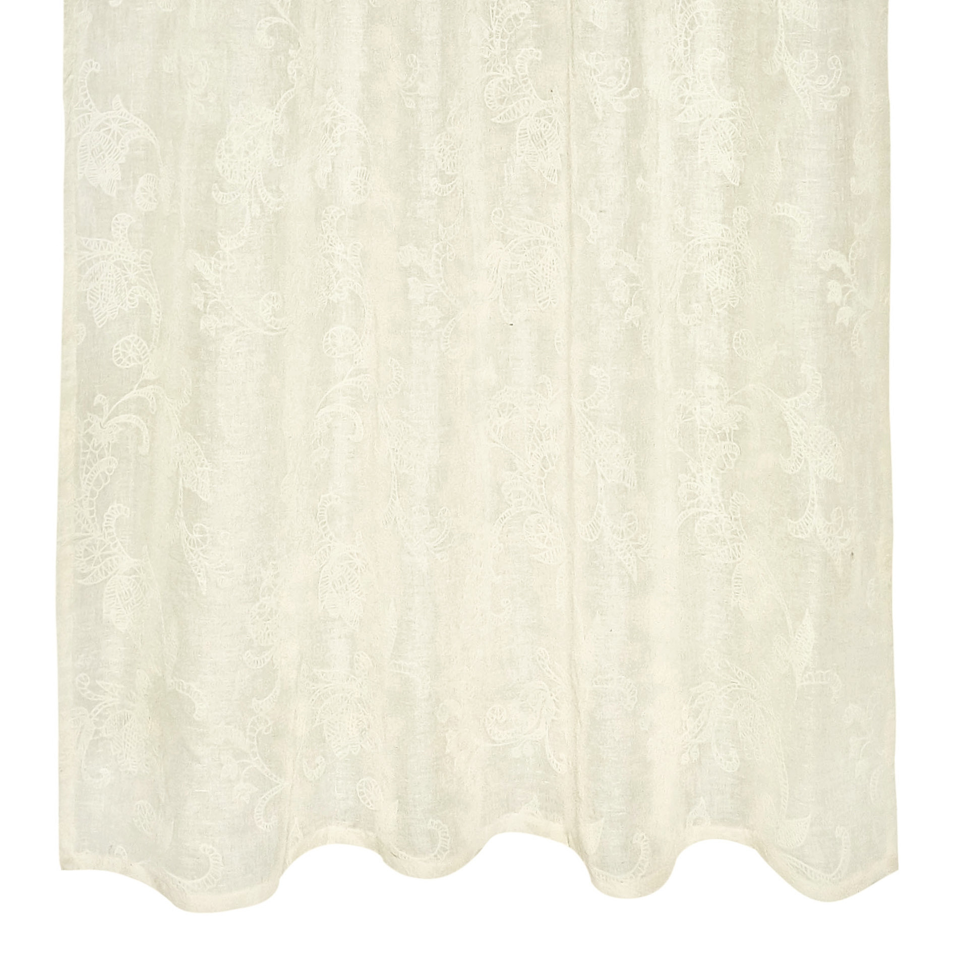 Tenda ricamo paisley, Beige, large image number 1