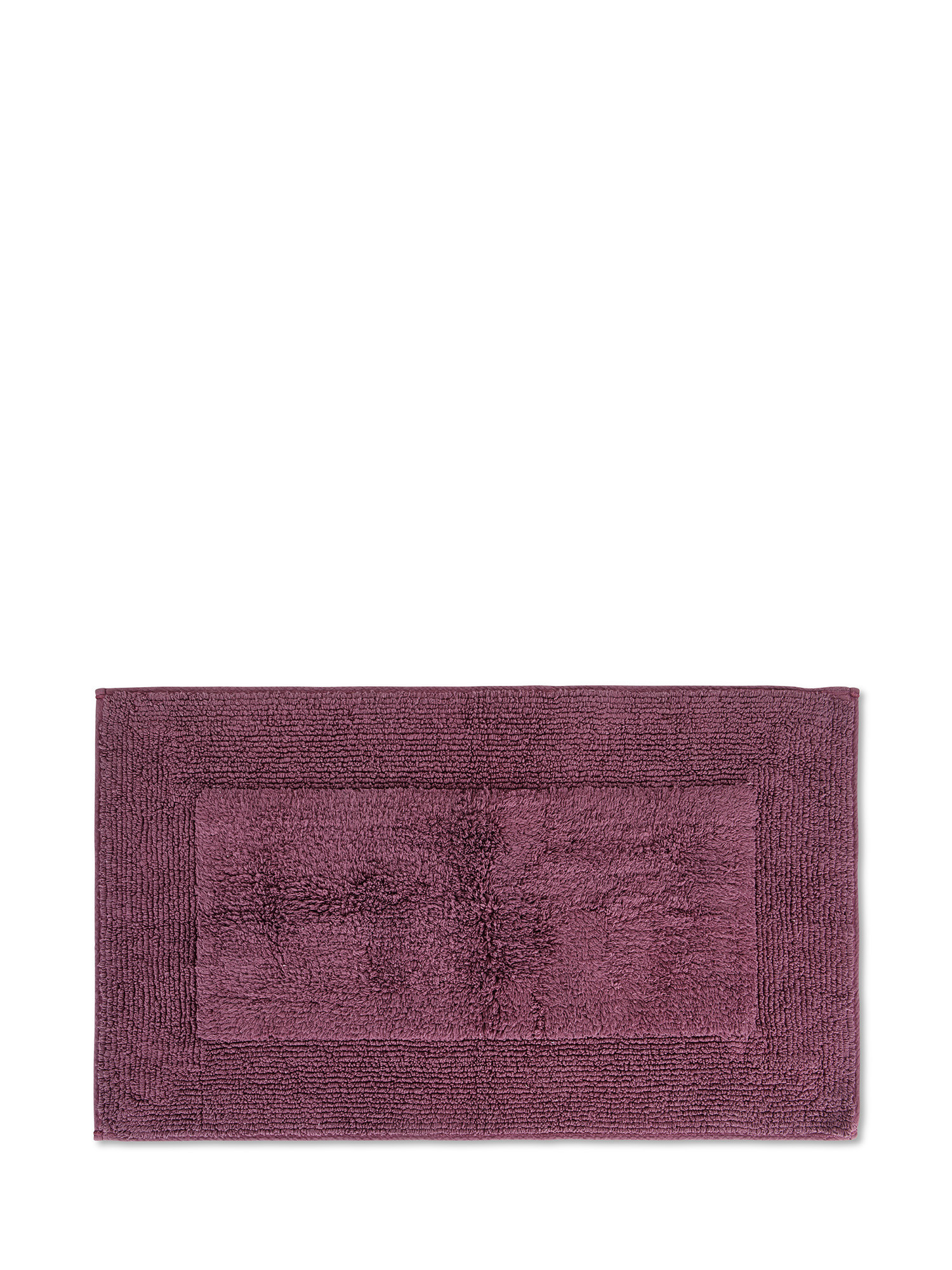 Terry cotton bath rug, Purple, large image number 0