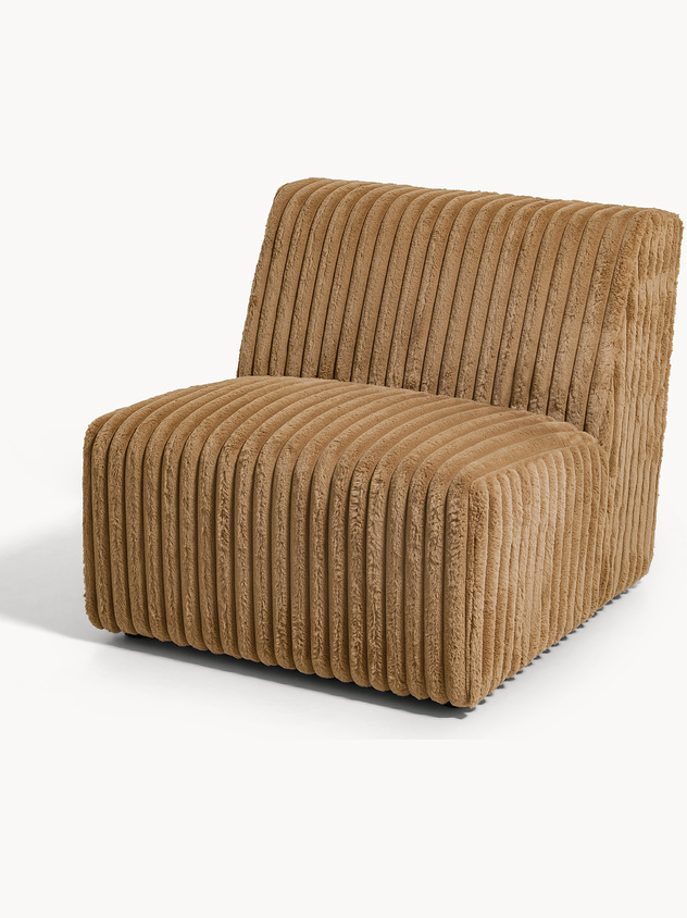 Stripes Fur-Effect Armchair
